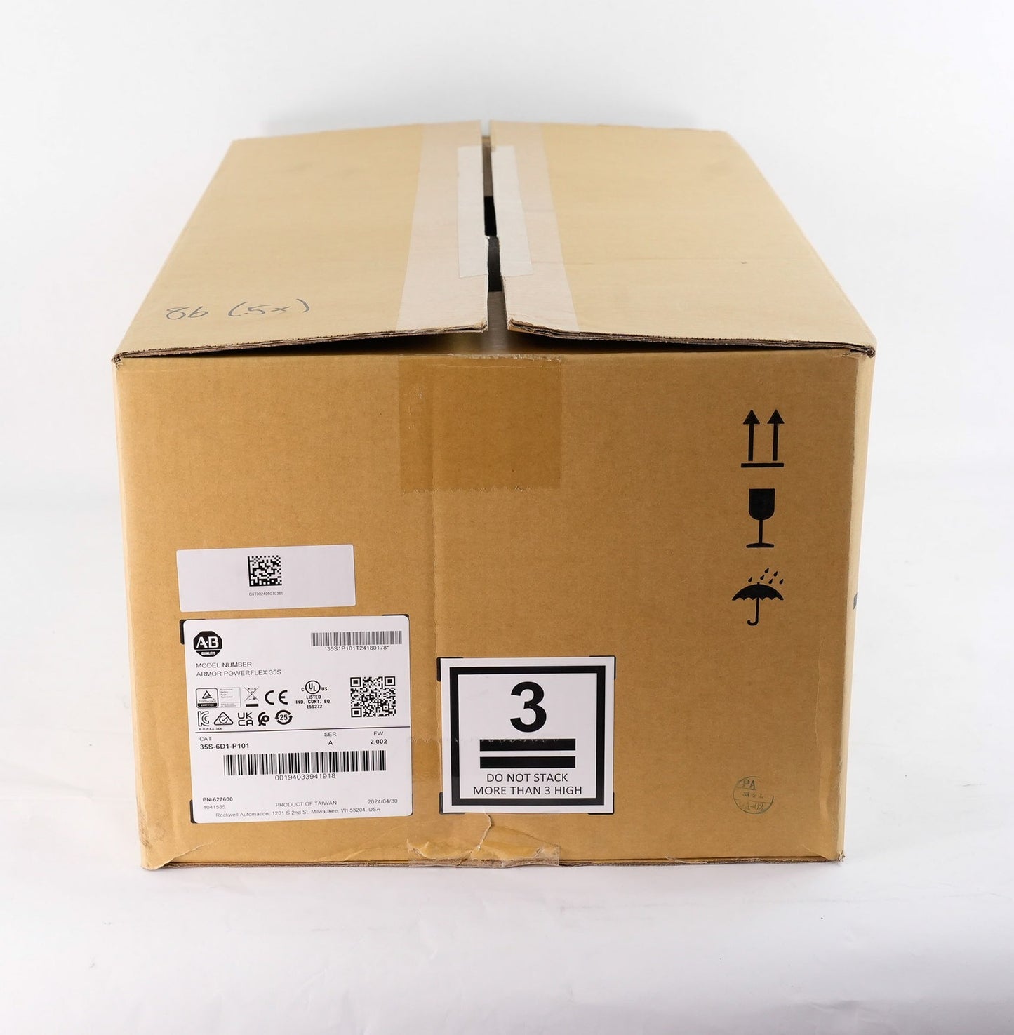 Allen Bradley 35S-6D1-P101 /A Armor Powerflex 35S 35S6D1P101 - Open Box Surplus