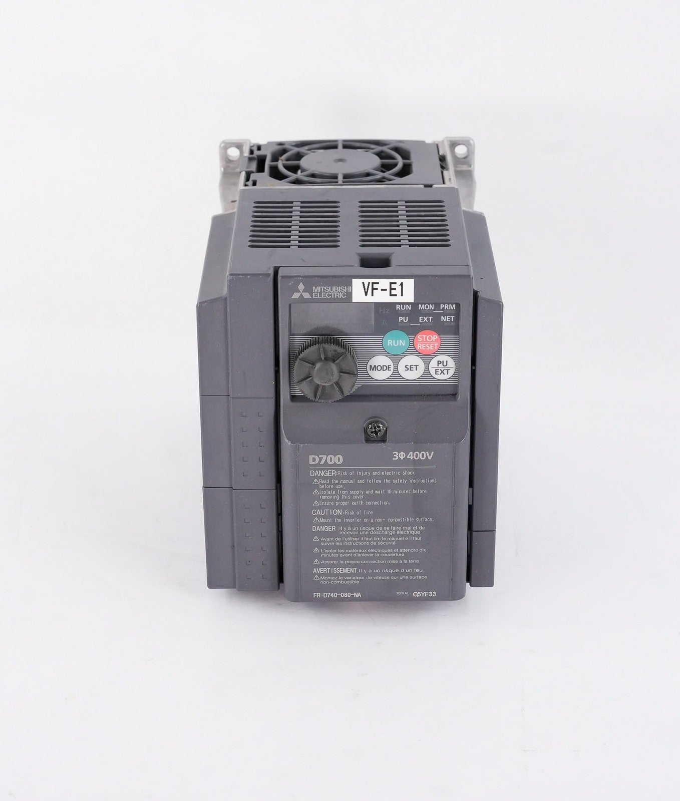 Mitsubishi Electric FR-D740-080-NA Inverter 3-Phase 380-480V FRD740080NA