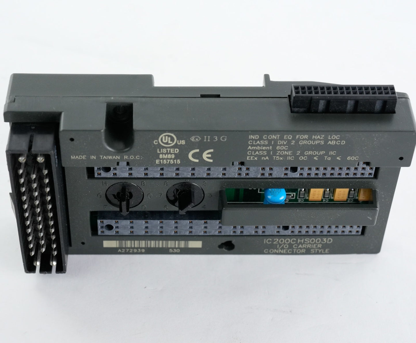 GE Fanuc IC200CHS003 / IC200CHS003D I/O Carrier Connector Style