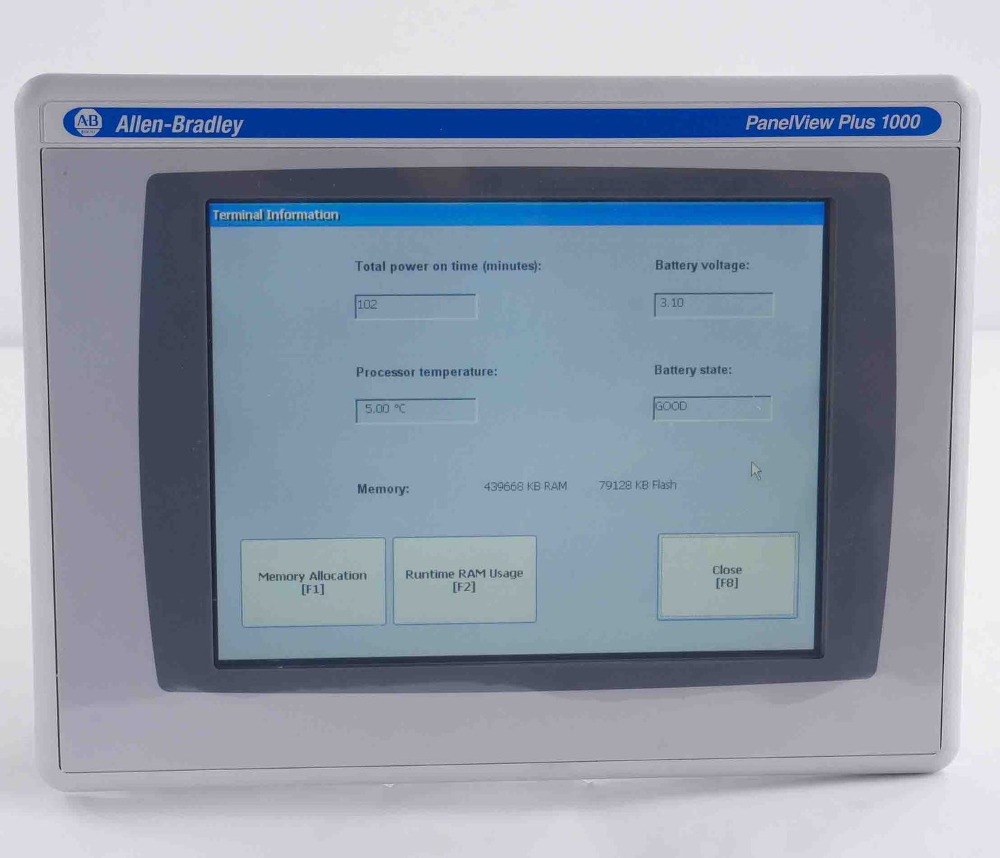 Allen Bradley 2711P-T10C4D9 /A PanelView Plus 1000 Color Touch + RP9D /B Logic