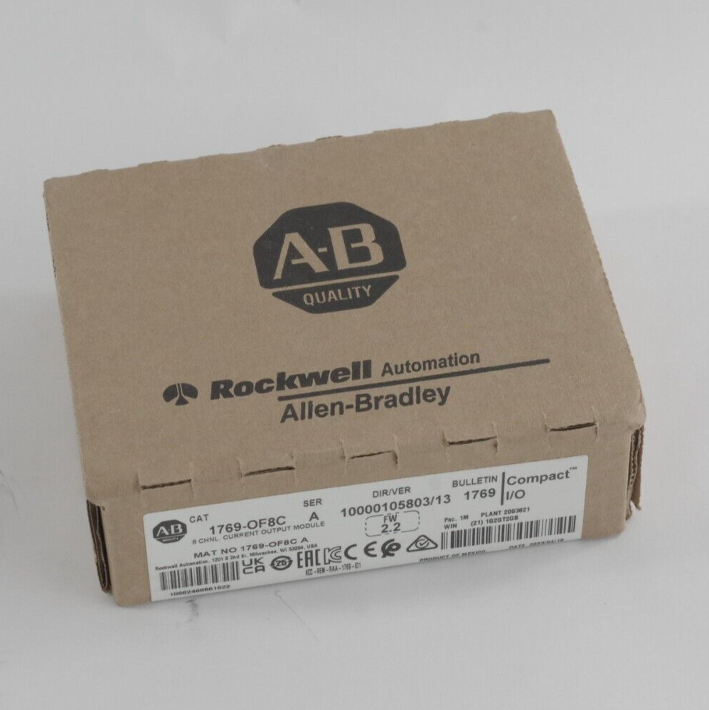 Allen Bradley 1769-OF8C SER A CompactLogix 8 Pt AO Current Module Sealed Surplus