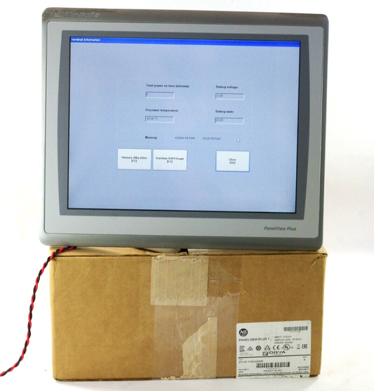 Allen Bradley 2711P-T15C22D9P Ser A Panelview Plus 7 Interface - 0 Runtime + Box