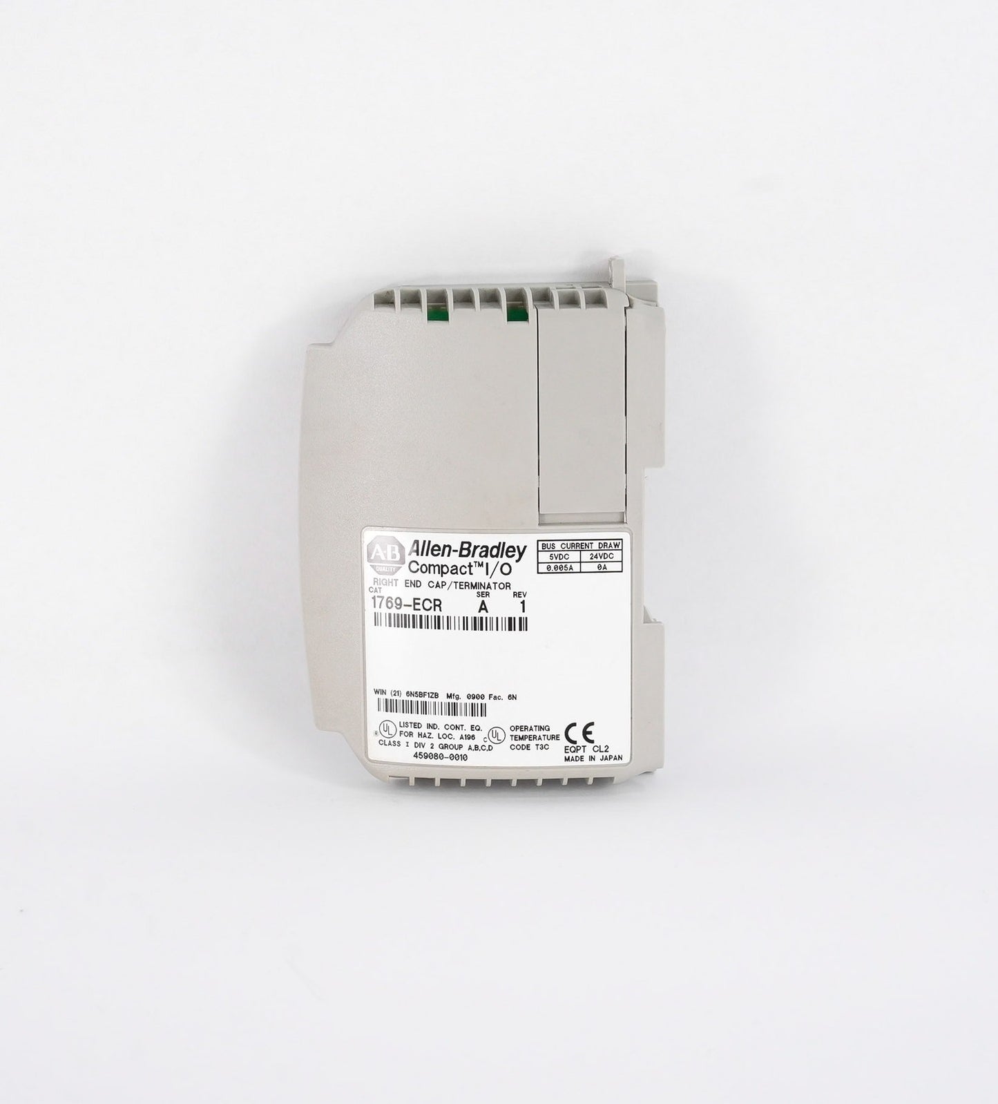 Allen Bradley 1769-ECR /A Rev 1 Compact I/O Right End Cap Terminator 1769ECR