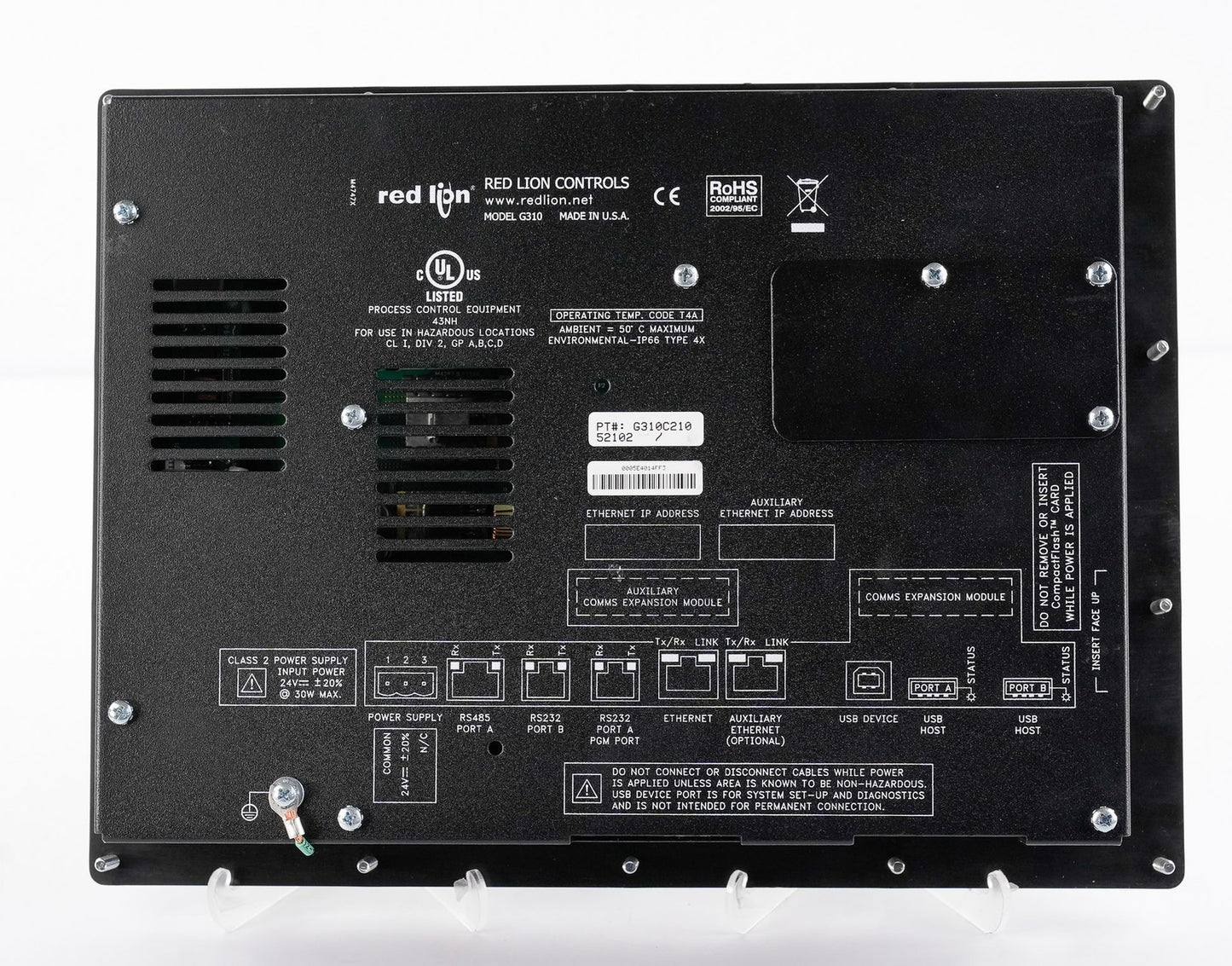 Red Lion Controls G310C210 G3 Series G310 10.4" Color Touchscreen HMI Display