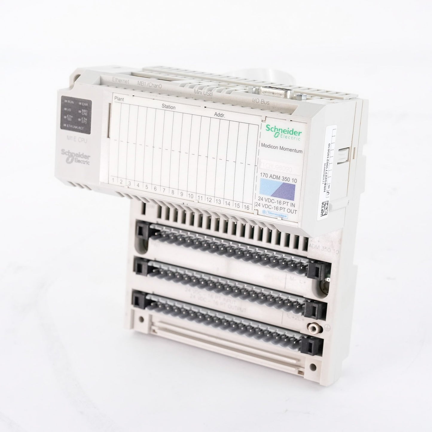 Schneider Electric 170ADM35010 Modicon Momentum I/O Base 16 In 16 Out 24VDC