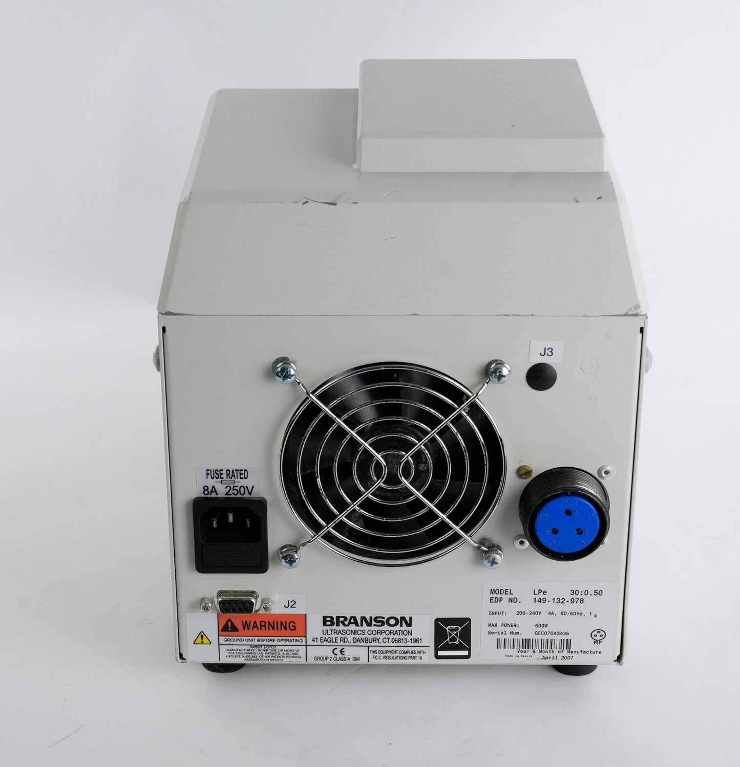 Branson LPe 30:0.50:CR Ultrasonic Welder 8A 250V 149-132-978 30:0.50