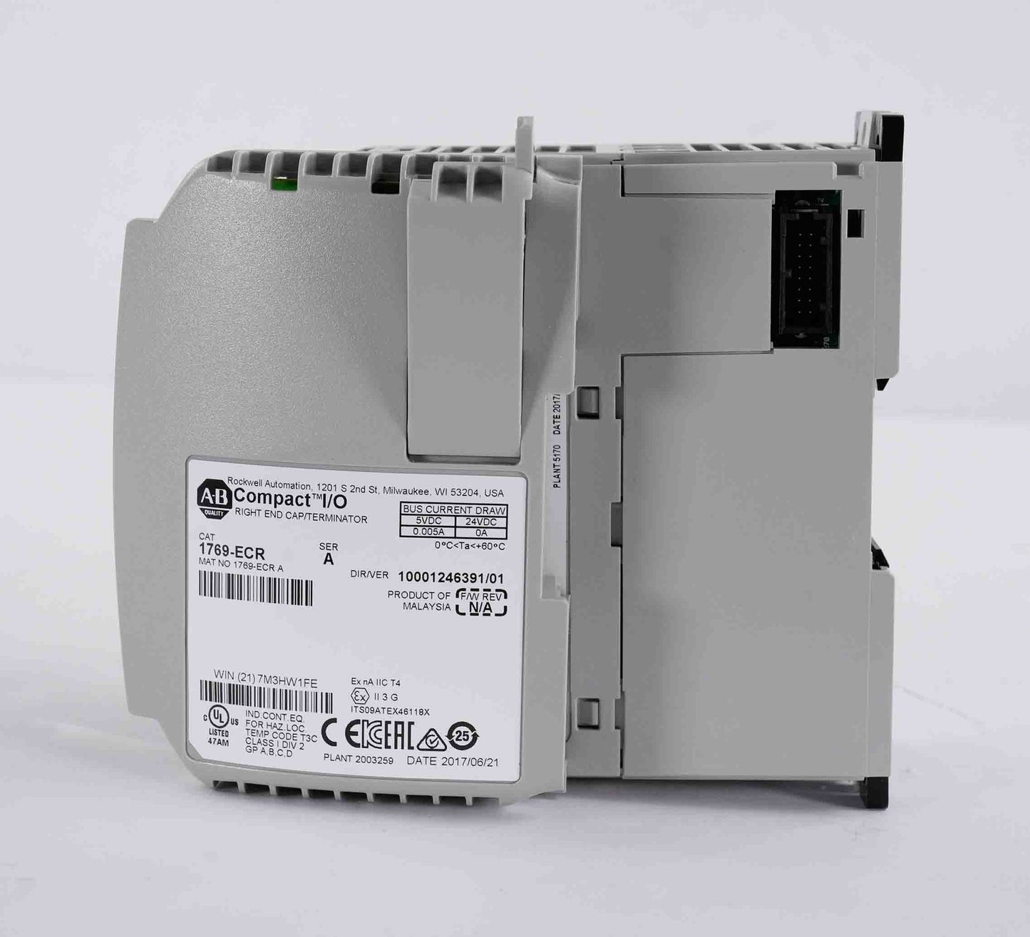 Allen Bradley 1768-L45 /D CompactLogix L45 3MB Memory Controller 1768L45