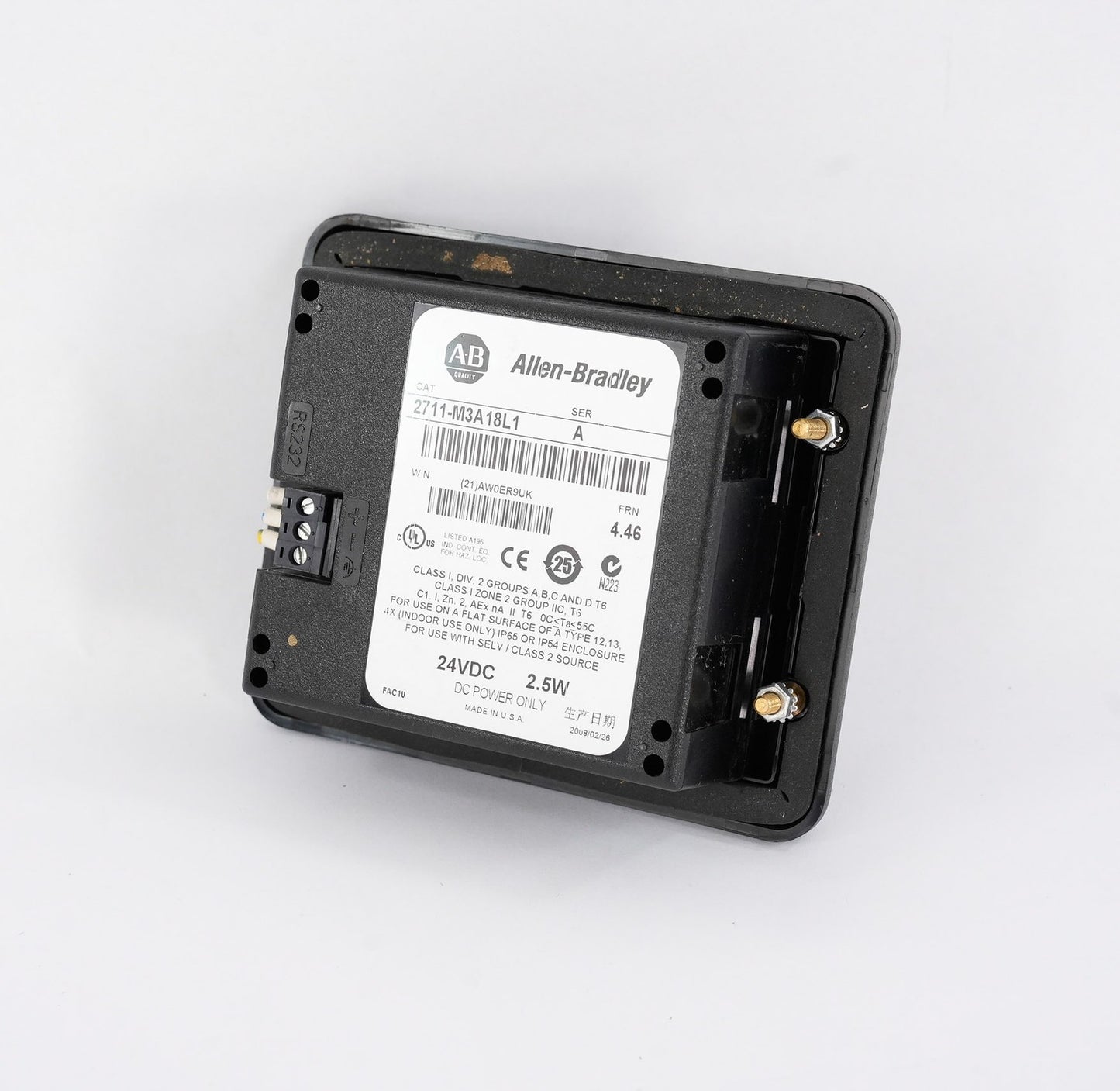 Allen Bradley 2711-M3A18L1 /A PanelView 300 Micro HMI Display 2711M3A18L1