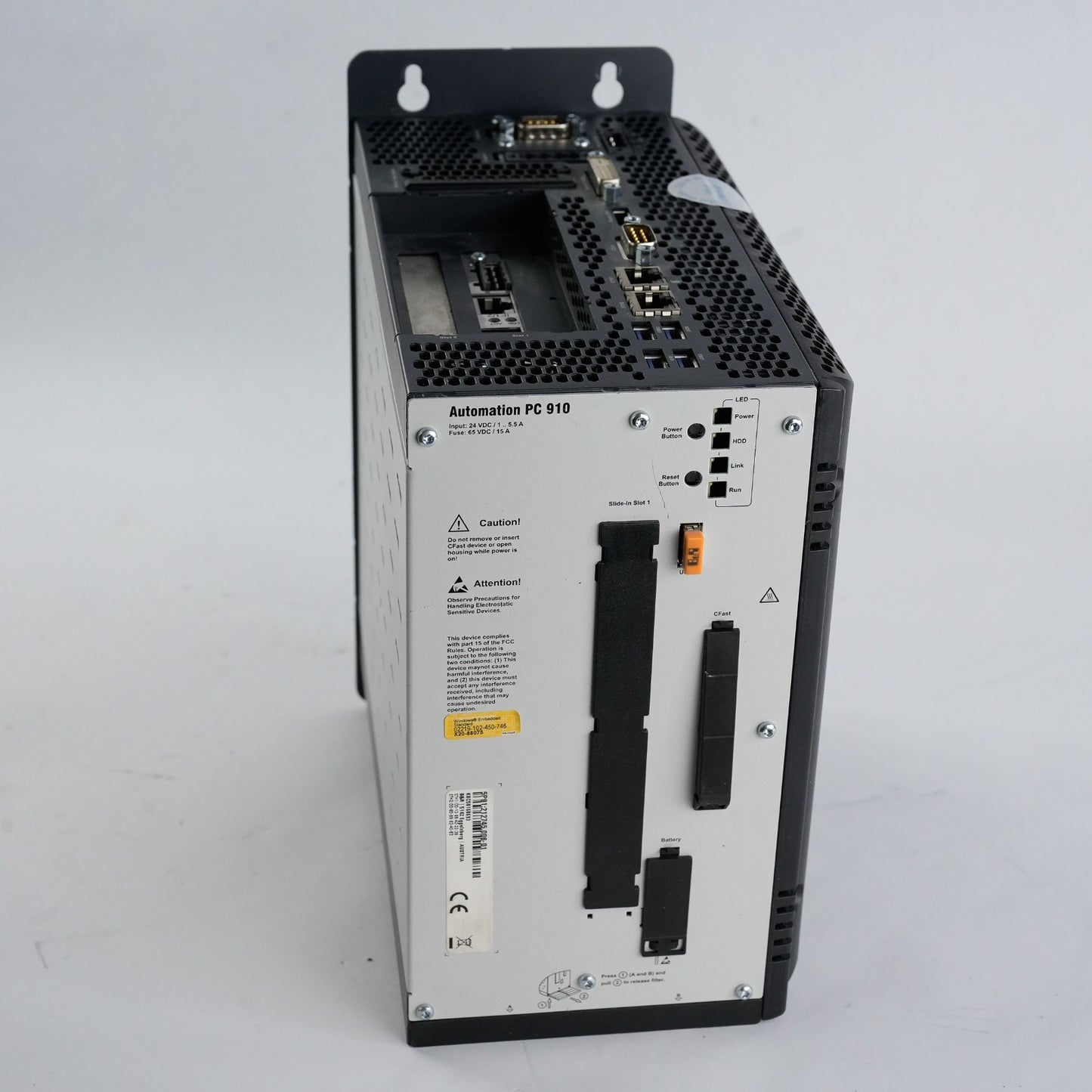 B&R Automation 5PC910.SX02-00 Rev. K5 IO Industrial Computer PC 910 / PC910