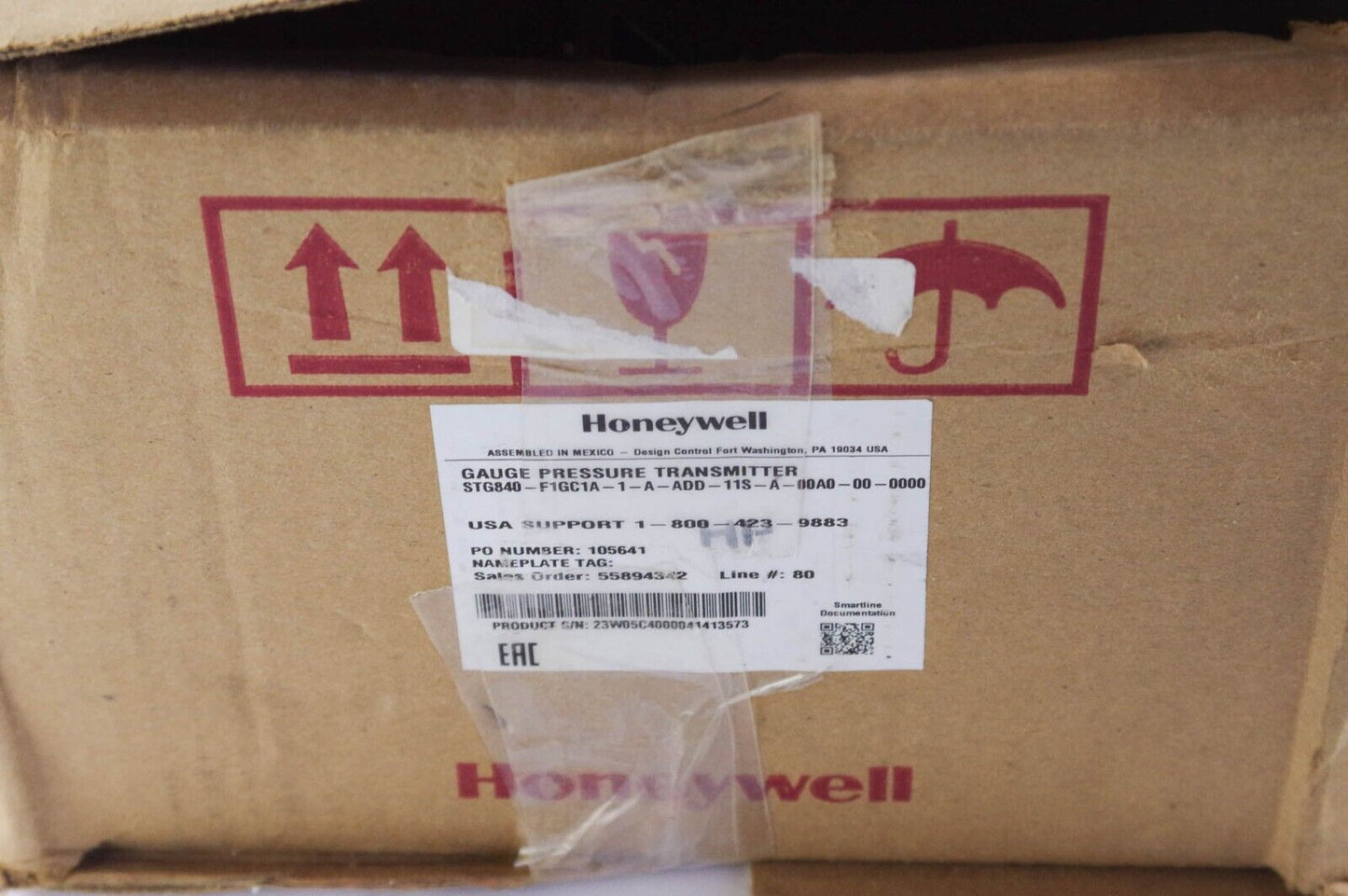 Honeywell ST800 STG840-F1GC1A-1-A-ADD-11S-A-00A0-00-0000 Pressure Transmitter