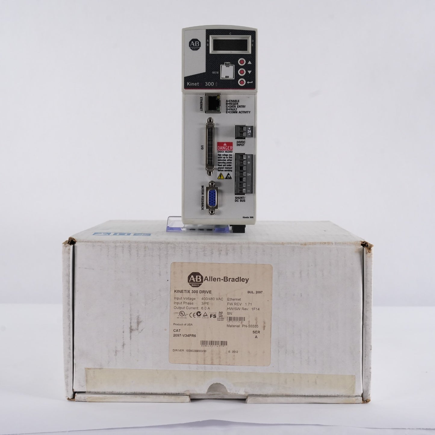 Allen Bradley 2097-V34PR6 /A Kinetix 300 Servo Drive 2097V34PR6 - Open Box