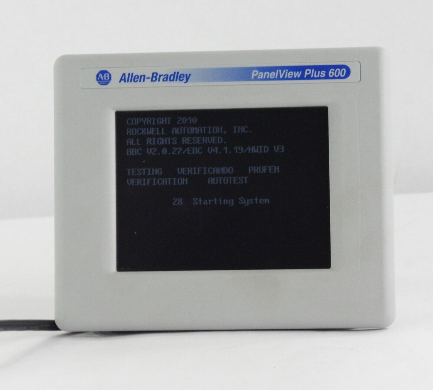 Allen Bradley 2711P-T6C20A Ser D PanelView Plus 600 5.5" Color/Touch Terminal