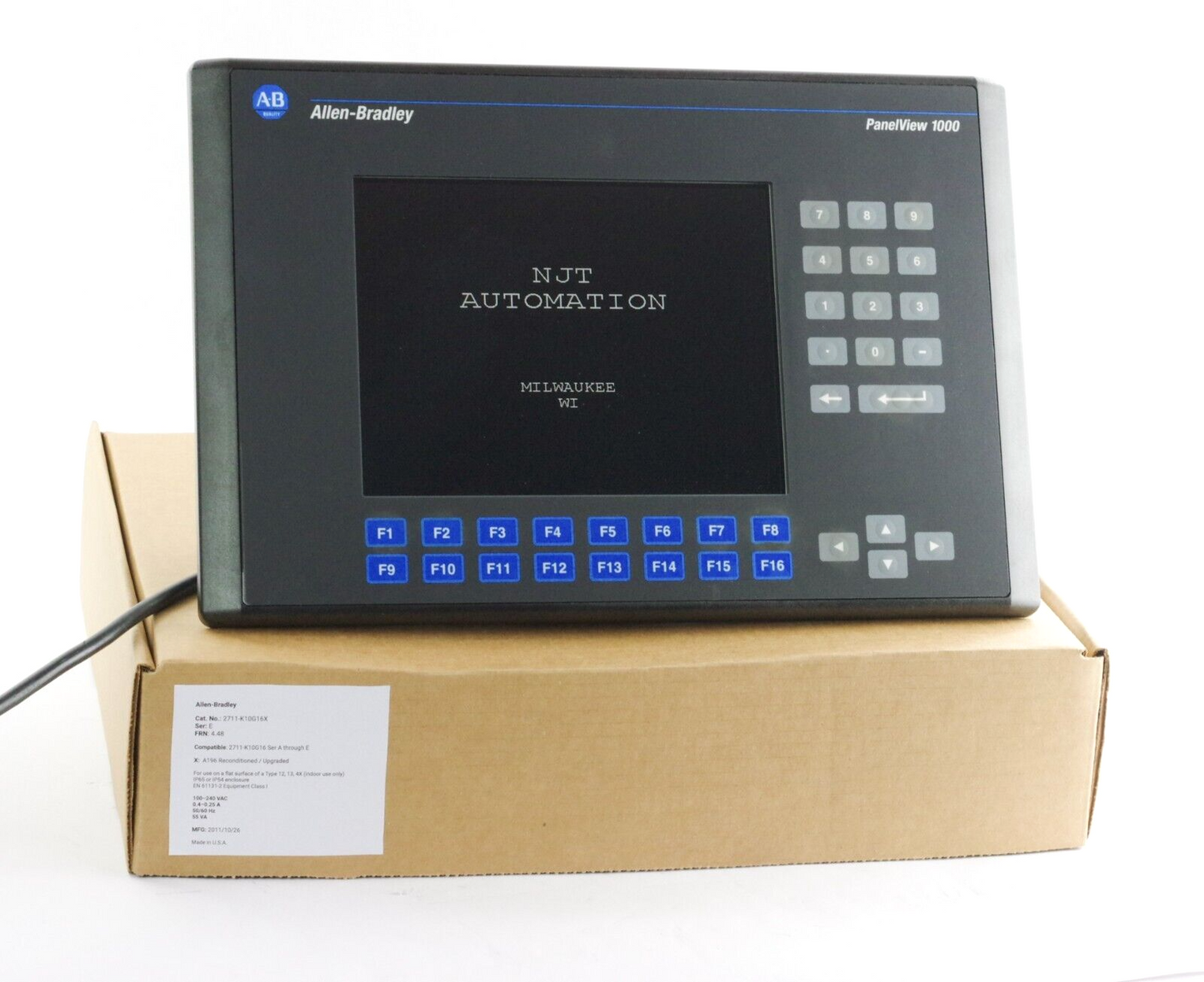 Allen Bradley 2711-K10G16 / 2711-K10G16X Ser E FRN 4.48 Panelview 1000 - Refurb