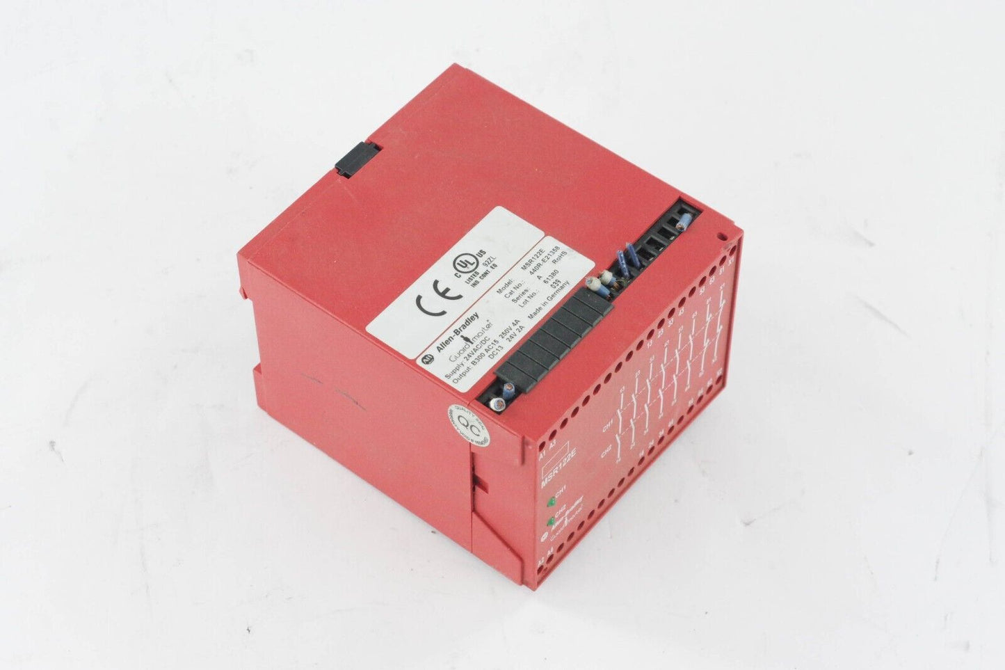 ALLEN-BRADLEY 440R-E21358 SER A SAFETY RELAY MSR122E