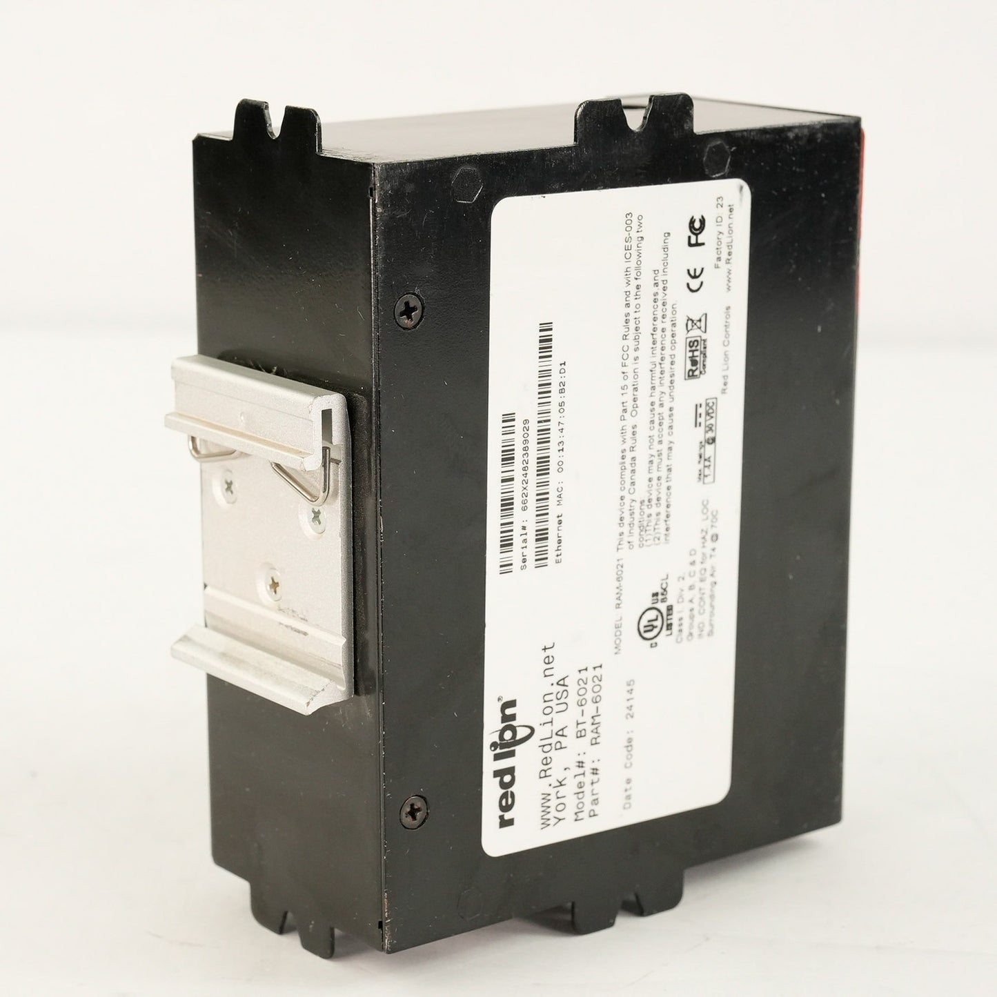Red Lion BT-6021 Sixnet Industrial Wired Router RAM-6021 BT6021