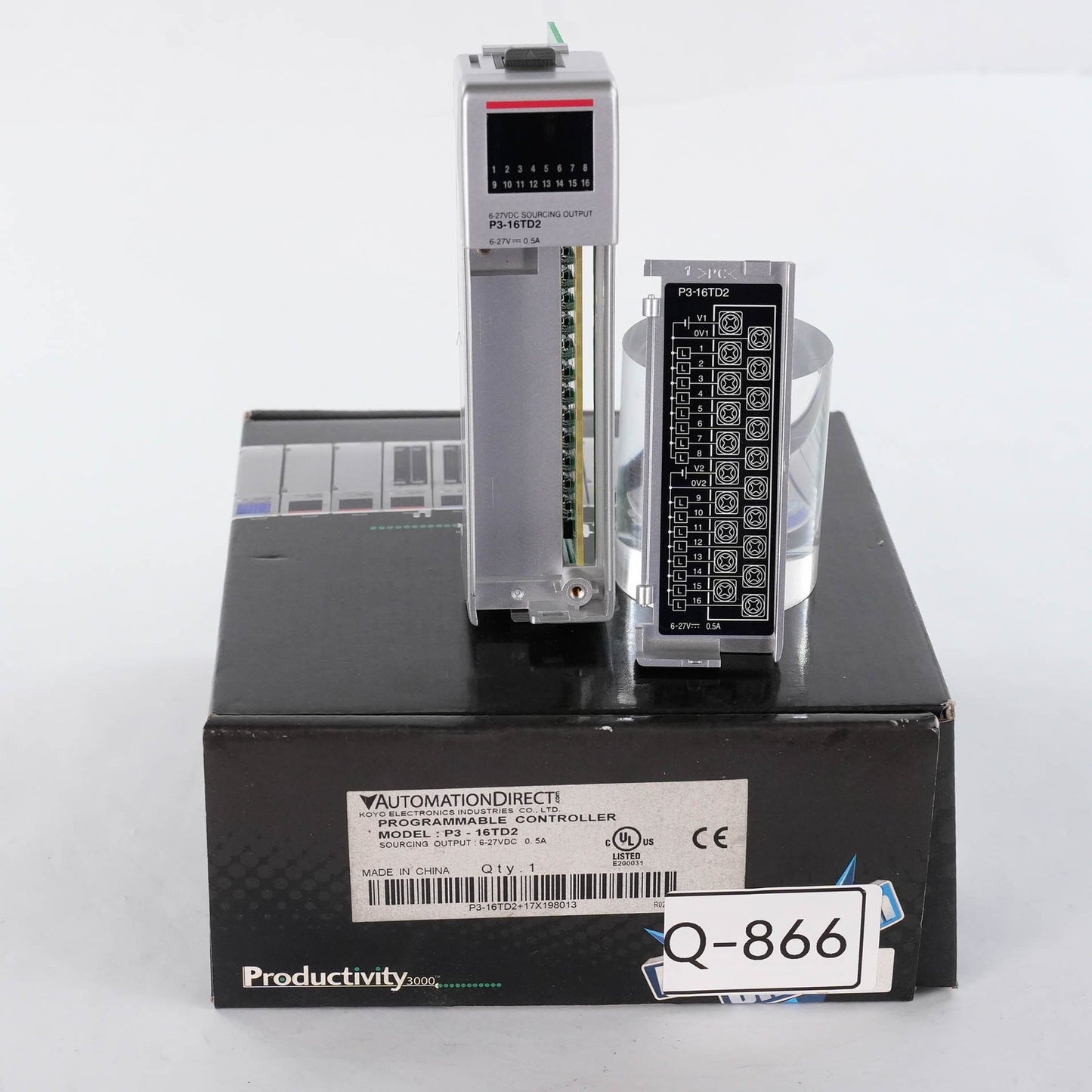 Automation Direct Productivity3000 P3-16TD2 (Missing Wiring Terminal)