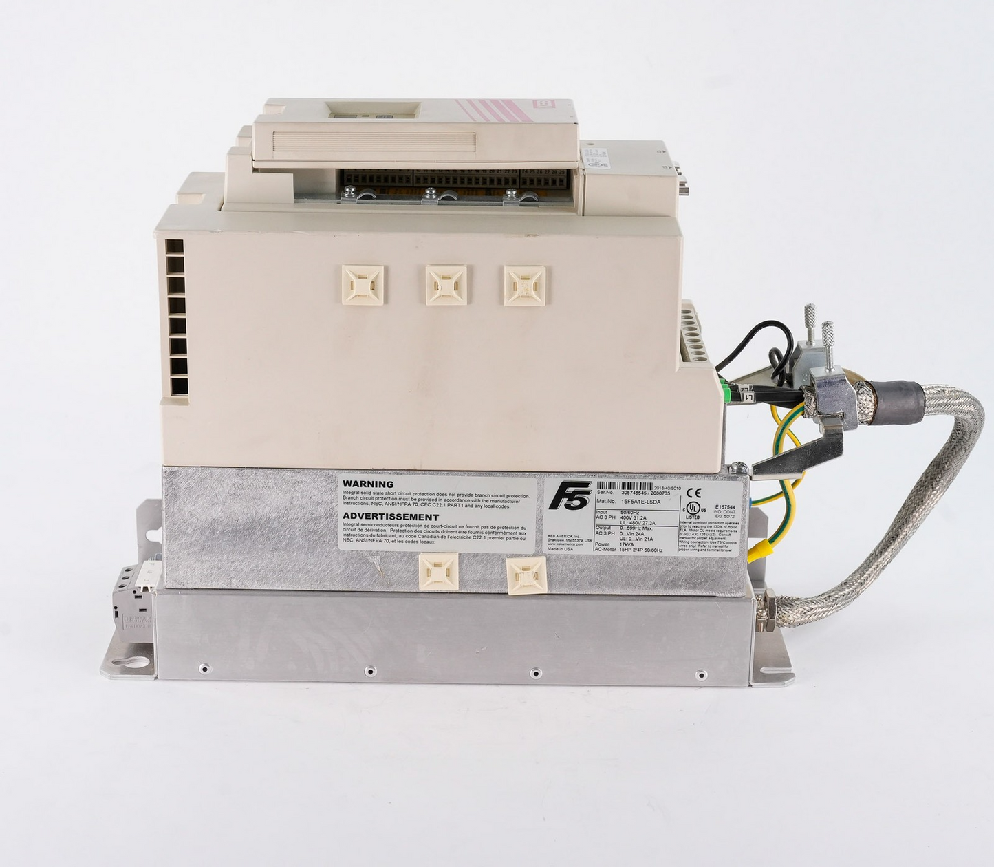 KEB 15F5A1E-L5DA Combivert F5 AC Frequency Inverter 400V 31.2A 3-Phase