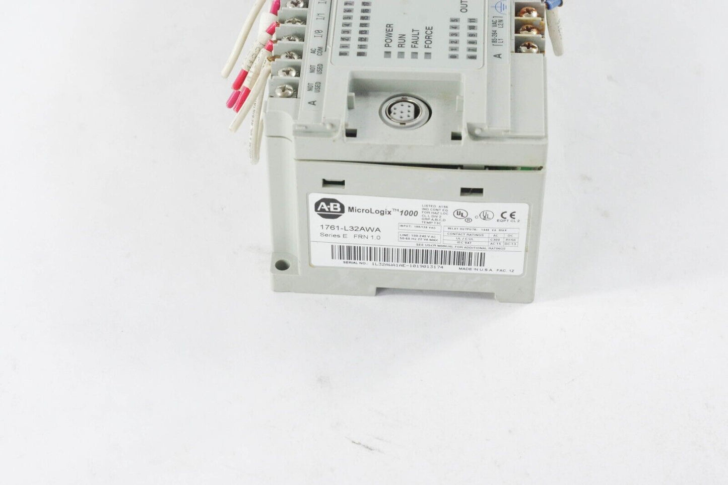 ALLEN BRADLEY 1761-L32AWA /E MICROLOGIX 1000 CONTROLLER PLC - For Parts / Repair