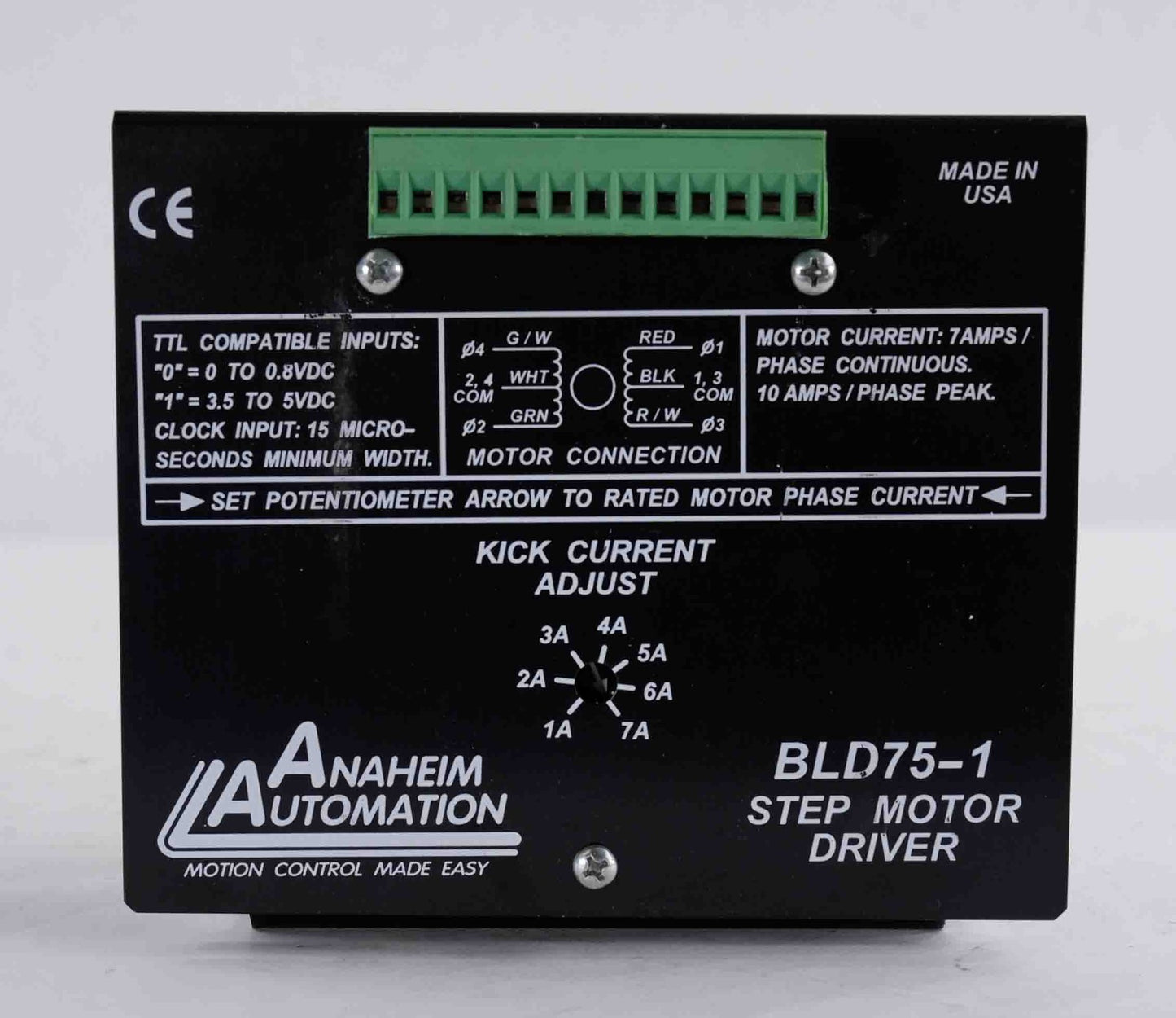 Anaheim Automation BLD75-1 Step Motor Driver 7A BLD751