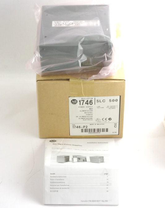 Allen Bradley 1746-P2 /C SLC 500 Power Supply Module 459060-0200 - Open Box