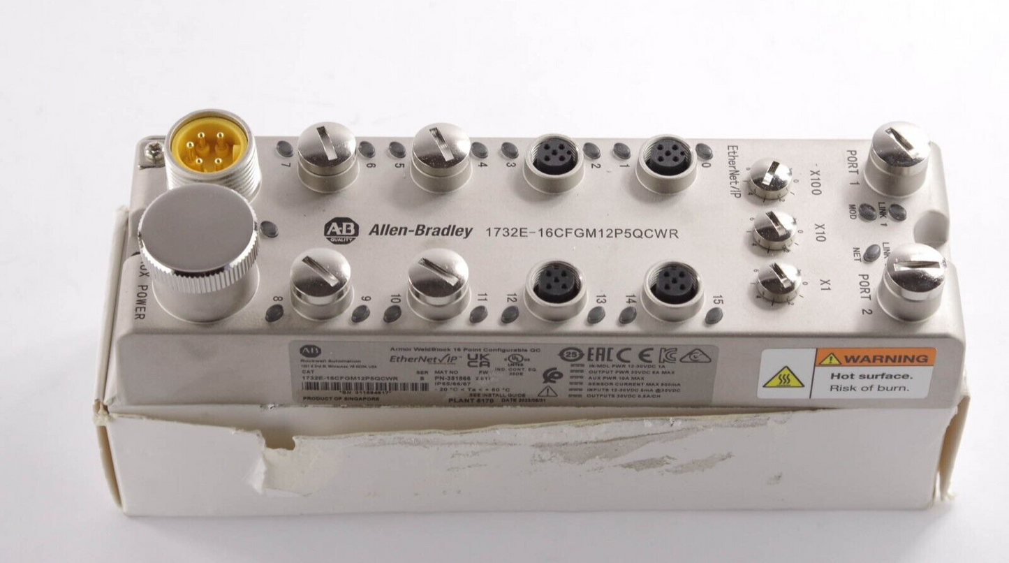 Allen Bradley 1732E-16CFGM12P5QCWR /  1732E16CFGM12P5QCWR Ser B - 16 IO Points