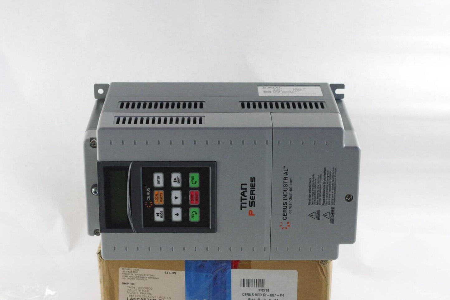 CERUS INDUSTRIAL Titan P Series 2HP CI-007-P4 3 Phase AC Drive