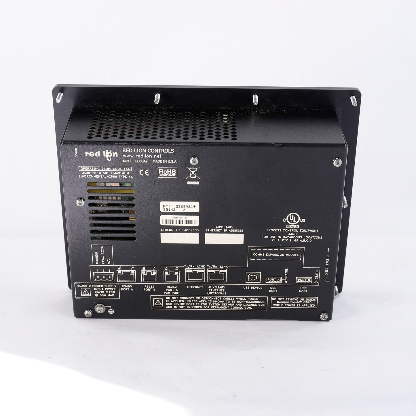 Red Lion Controls G308A2 G3 8.4" HMI Operator Interface Panel G308A210