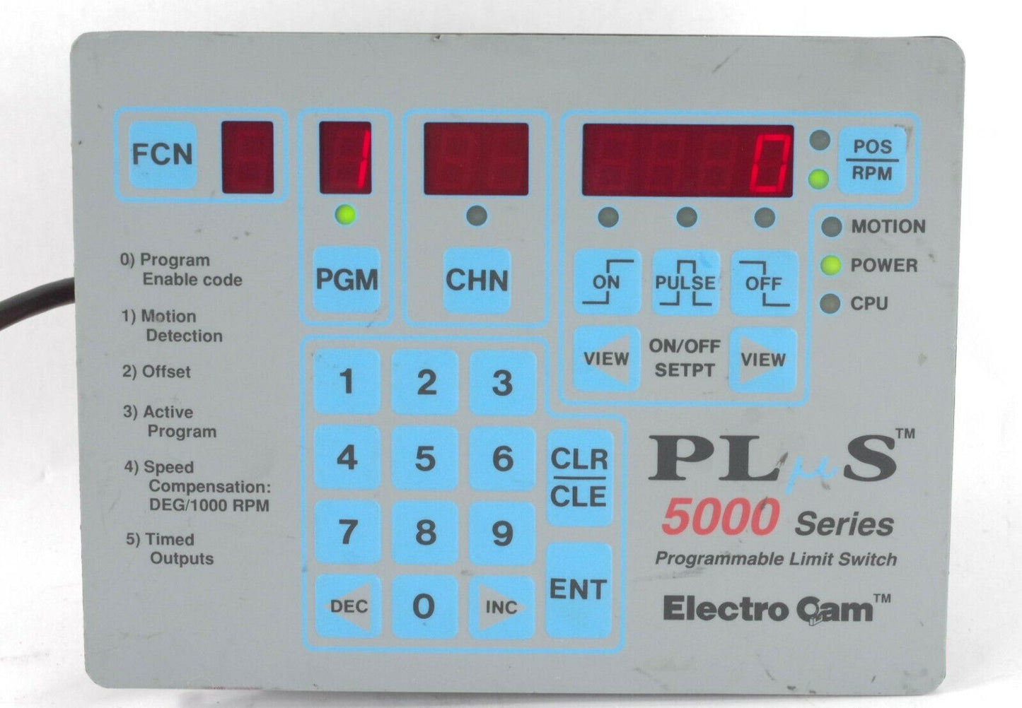 ELECTRO CAM PLUS 5000 PS-5124-10-M09-H PROGRAMMABLE LIMIT SWITCH