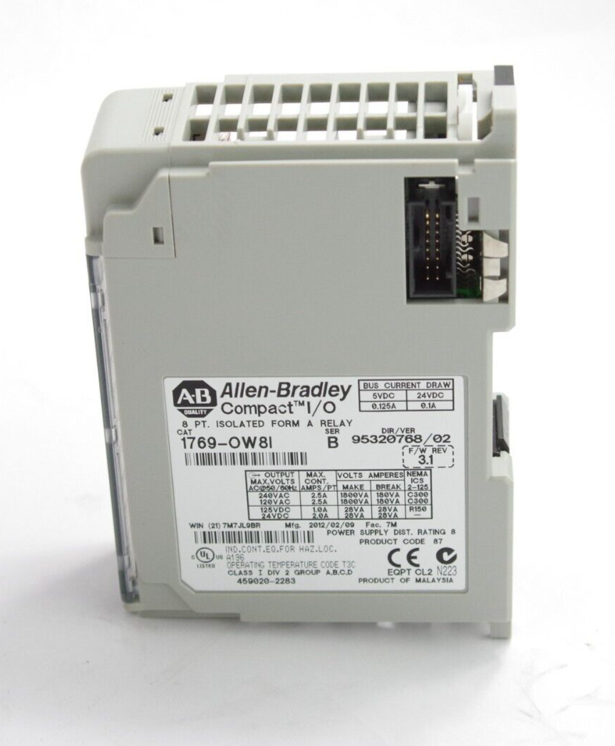 Allen Bradley 1769-OW8I / 1769OW8I Ser B Compact I/O 8 Pt. Isolated Form A Relay