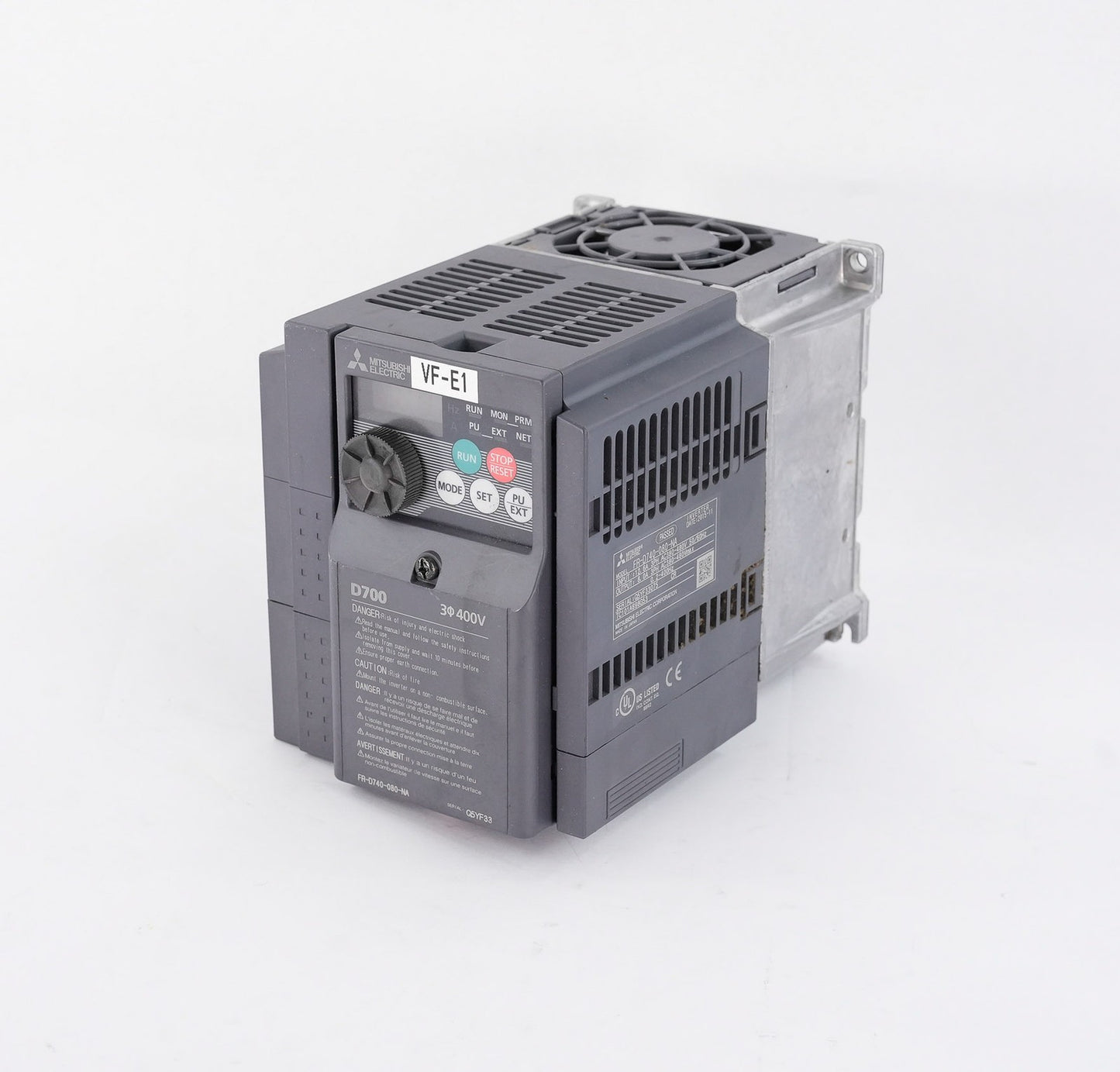 Mitsubishi Electric FR-D740-080-NA Inverter 3-Phase 380-480V FRD740080NA