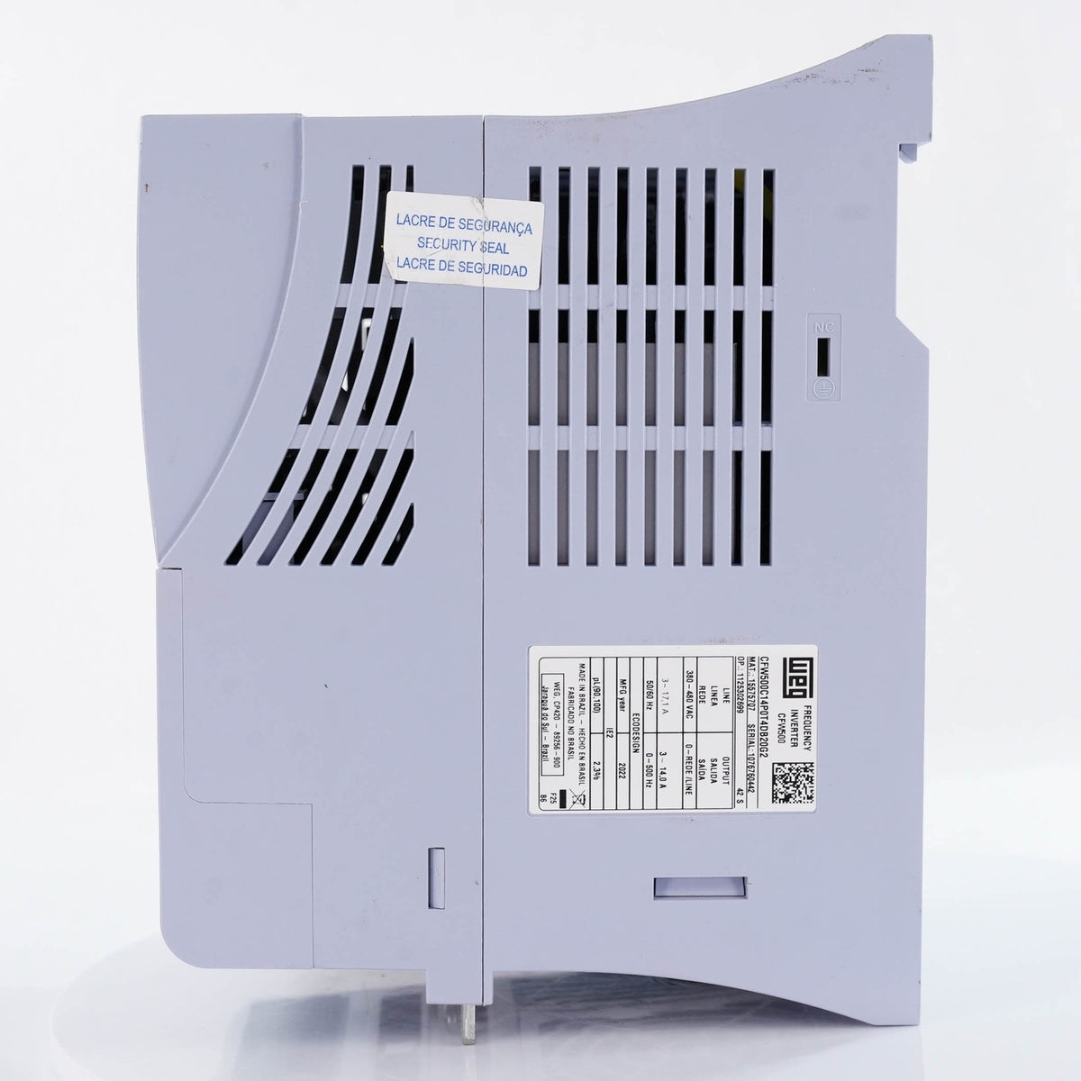 WEG CFW500C14P0T4DB20G2 AC Drive VFD 10HP 480V 14A CFW500C14P0T4DB20G2 3-Phase