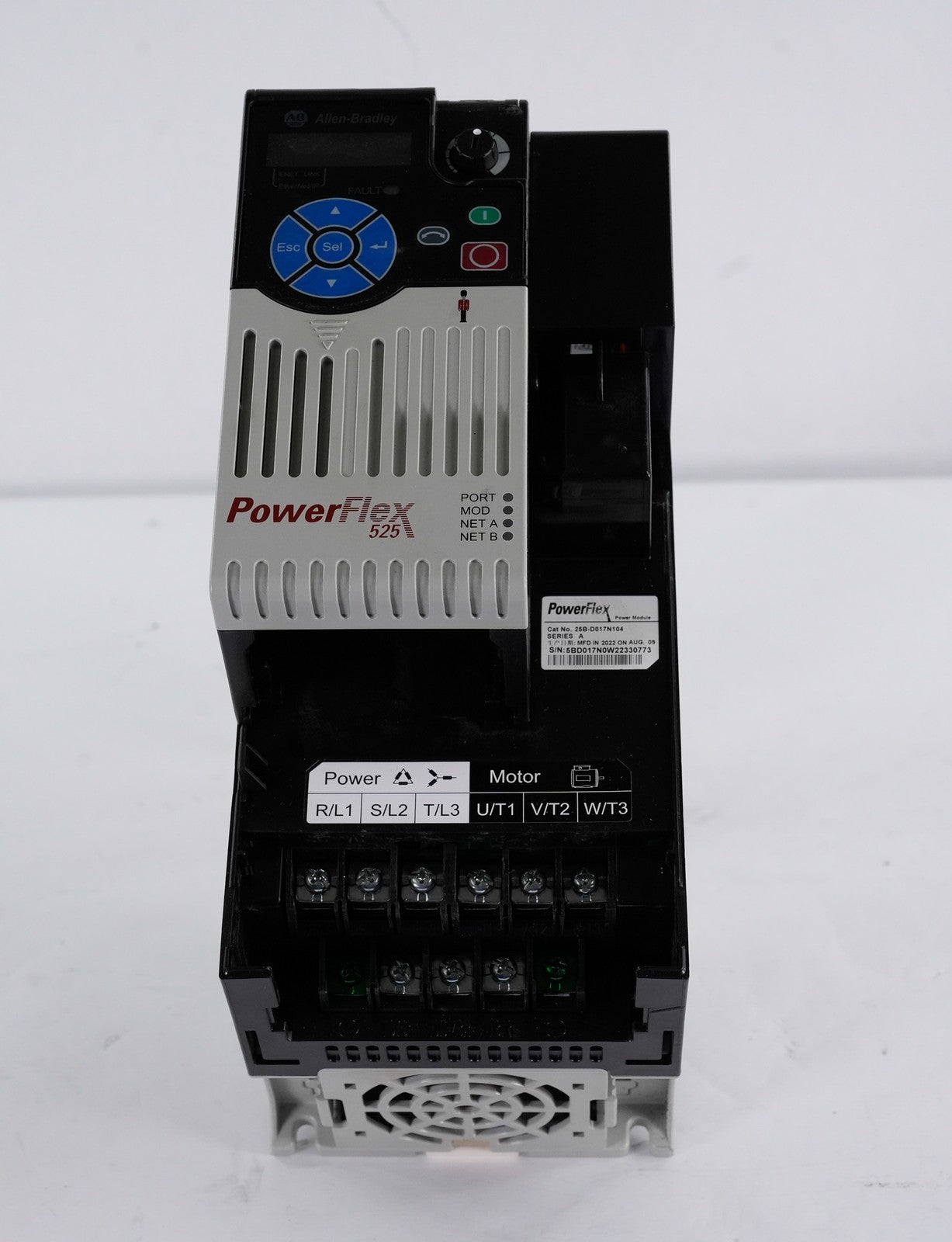 Allen Bradley 25B-D017N104 /A PowerFlex 525 480V 3-Phase 17A 7.5kW AC Drive 10hp