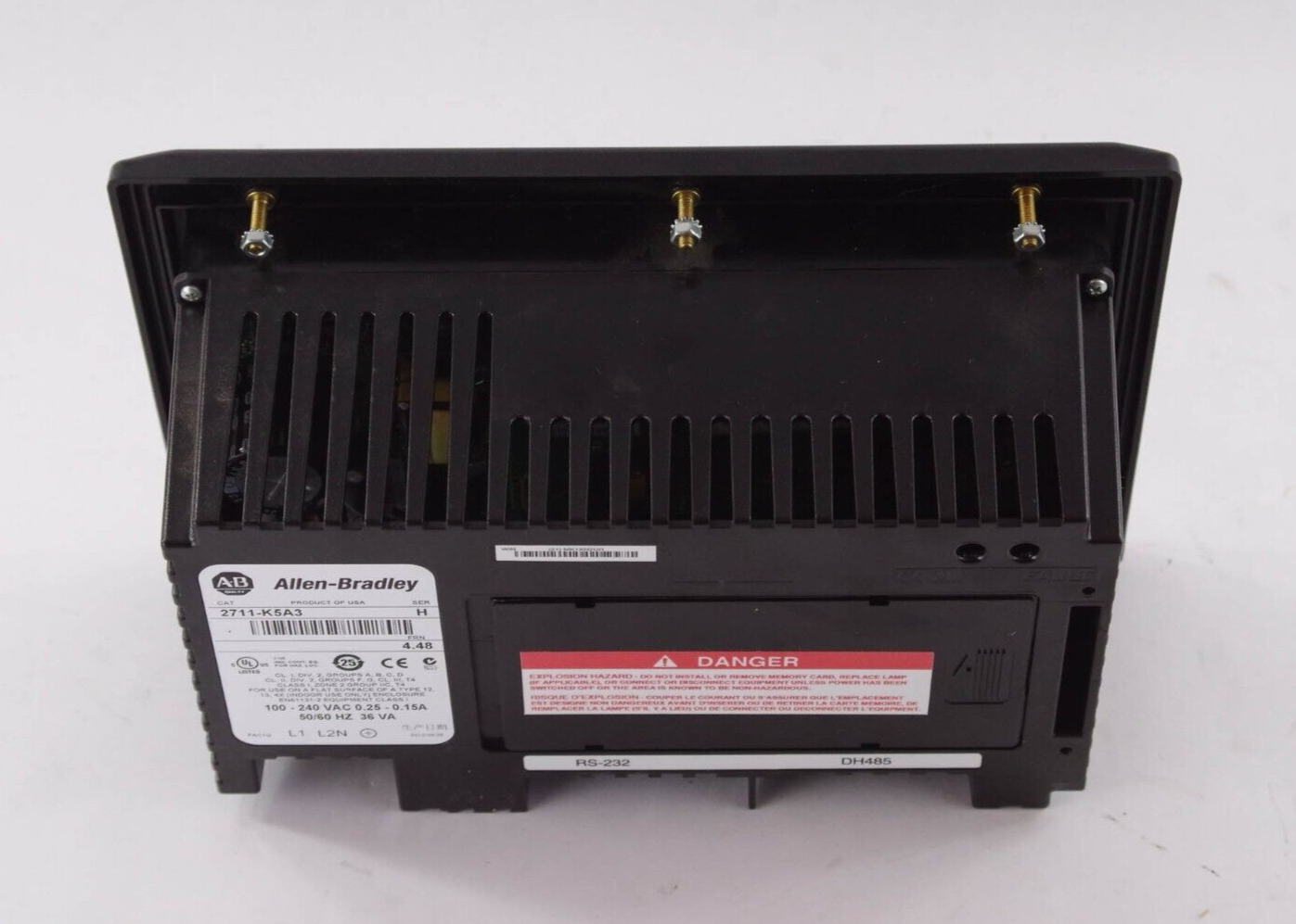 Allen Bradley 2711-K5A3 / 2711K5A3 Ser H PanelView 500 100-240VAC 50/60Hz 36VA