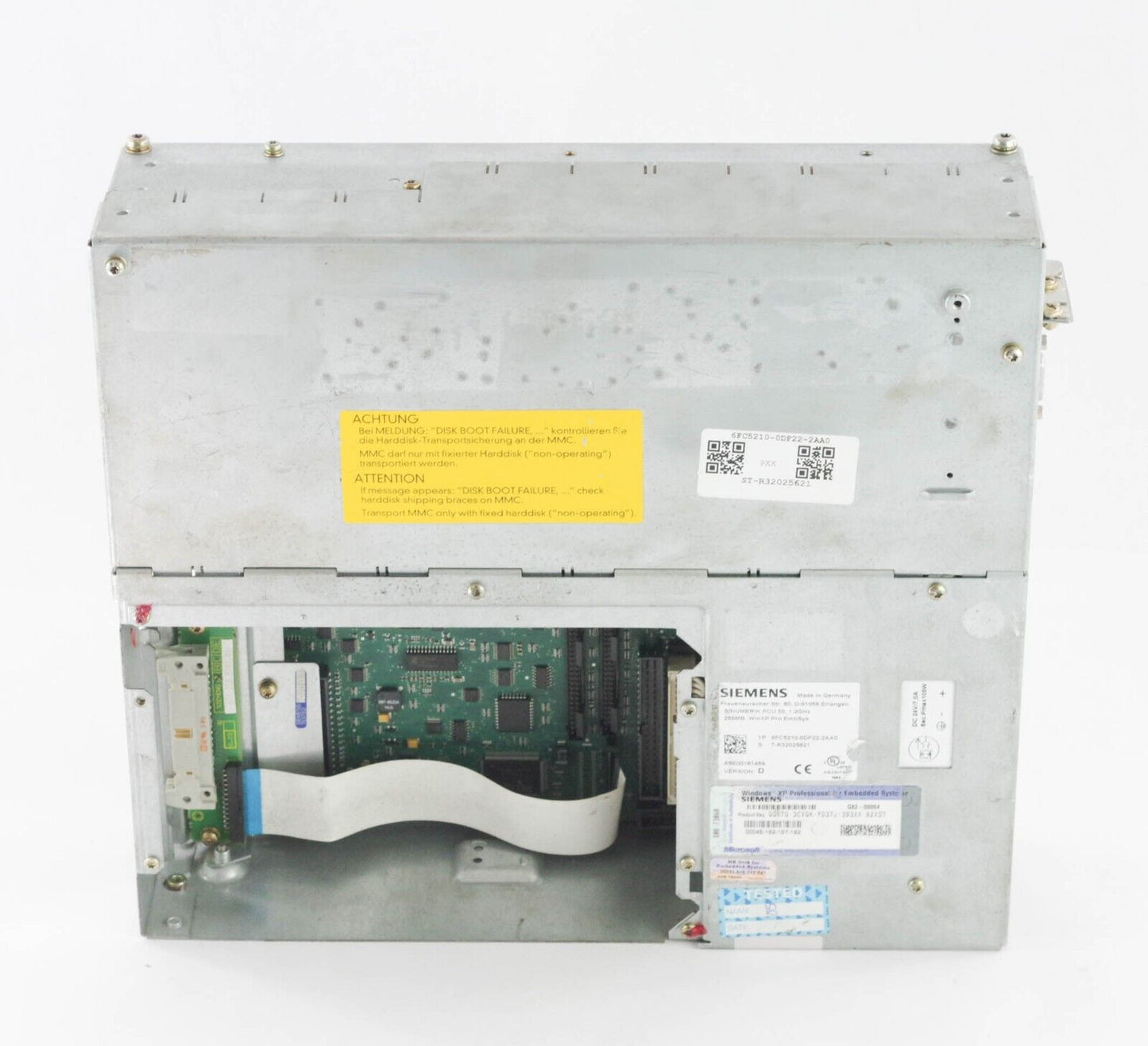 SIEMENS 6FC5210-0DF22-2AA0 Industrial Sinumerik PCU 50 Version D - No HD / Cover