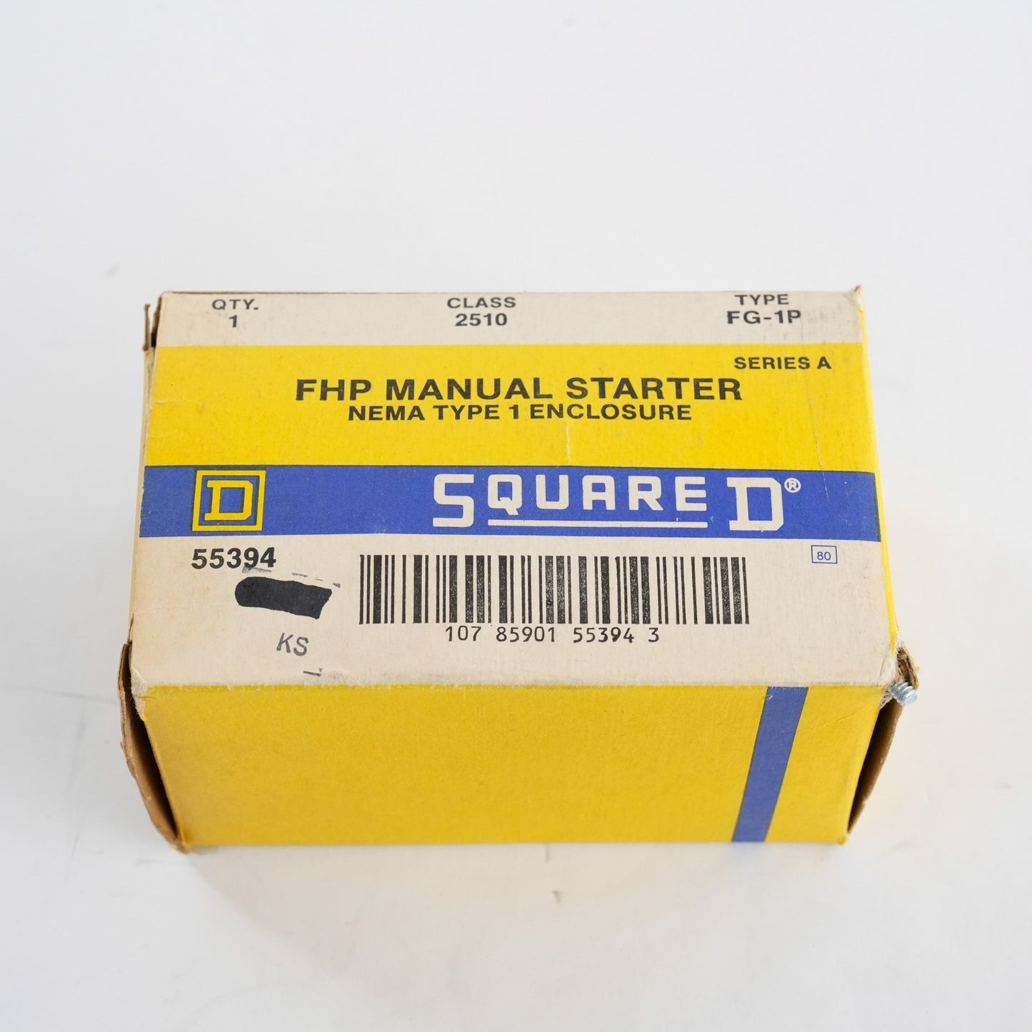 Square D 2510 FG-1P Series A FHP Manual Starter 2510FG1P - Open Box
