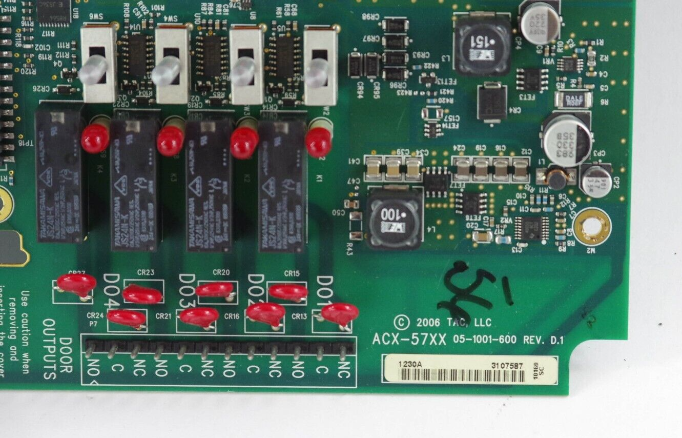 Schneider Electric ACX-57XX TAC 05-1001-600 TAC051001600 Rev D.1 ACX-5740 Board