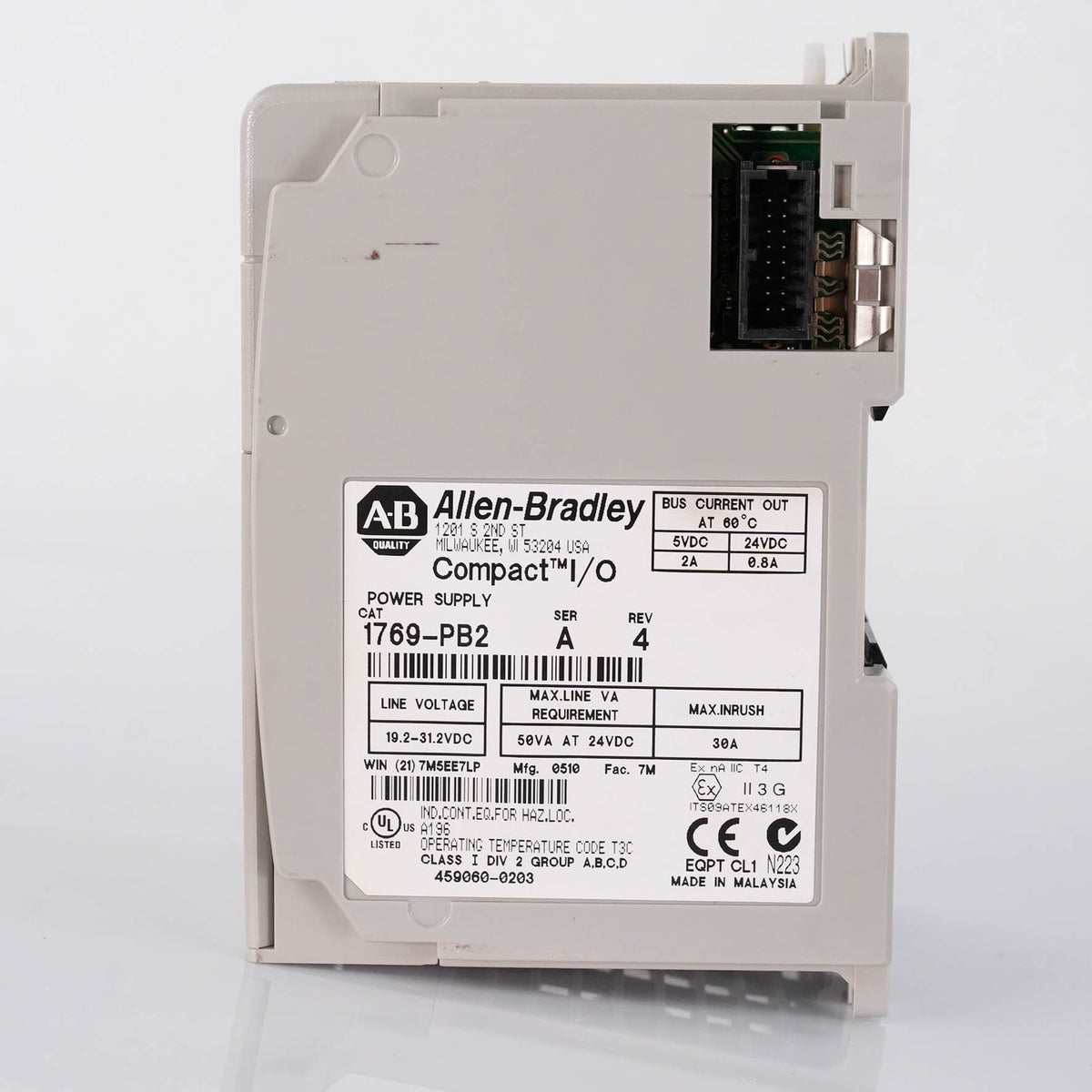 Allen Bradley 1769-PB2 CompactLogix DC Power Supply 24VDC 1769PB2 2 Amp 50W 24V