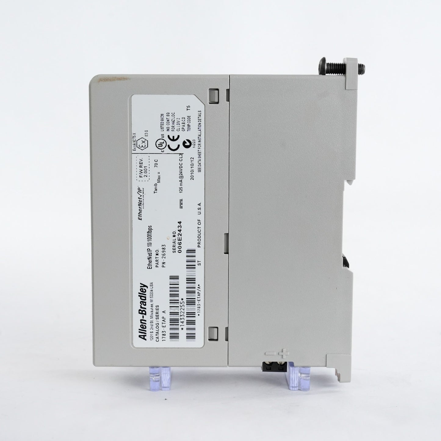 Allen Bradley 1783-ETAP /A Ethernet/IP Adapter 10/100Mbps 1783ETAP