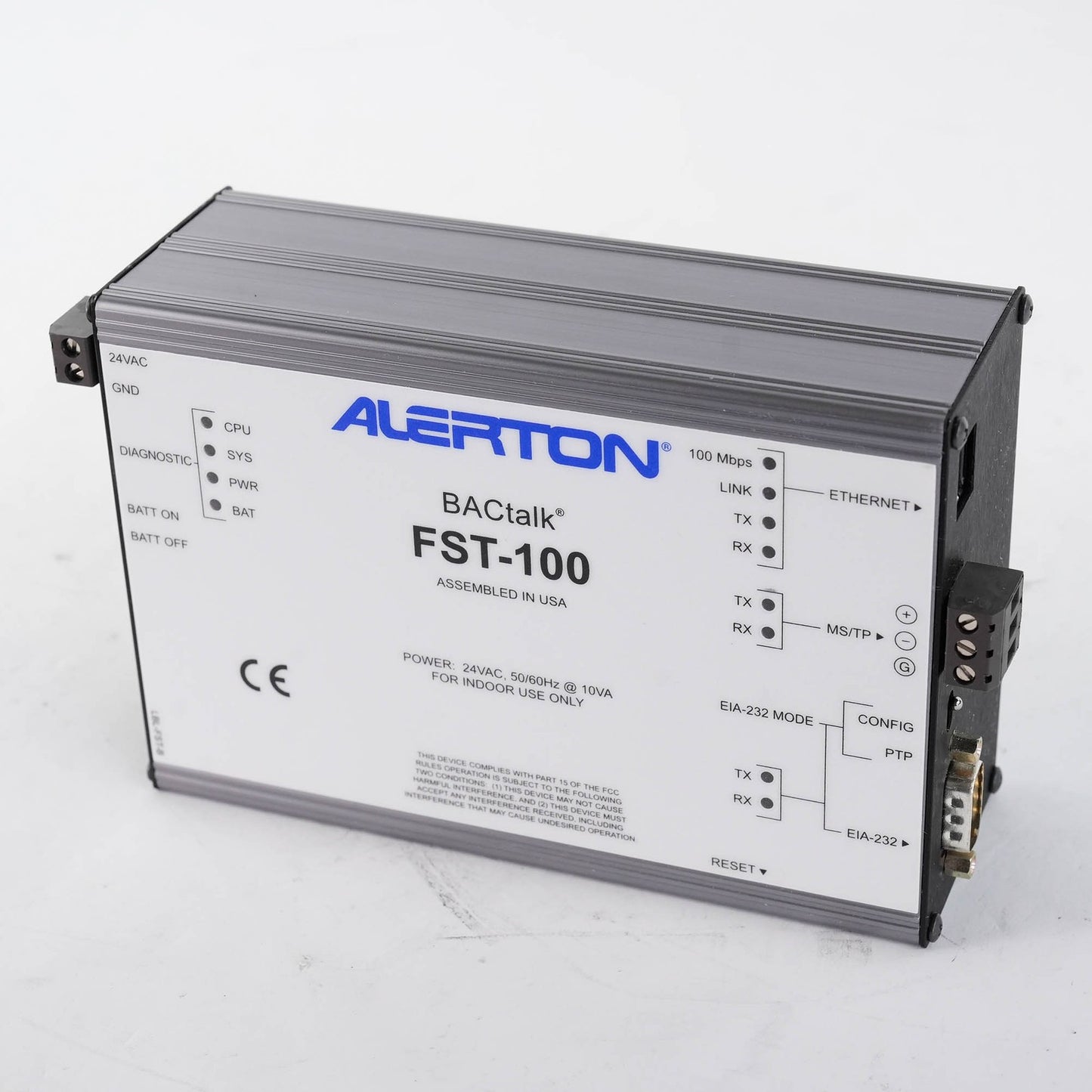 Alerton FST-100 Network Communication Tool BACtalk 24VAC FST100