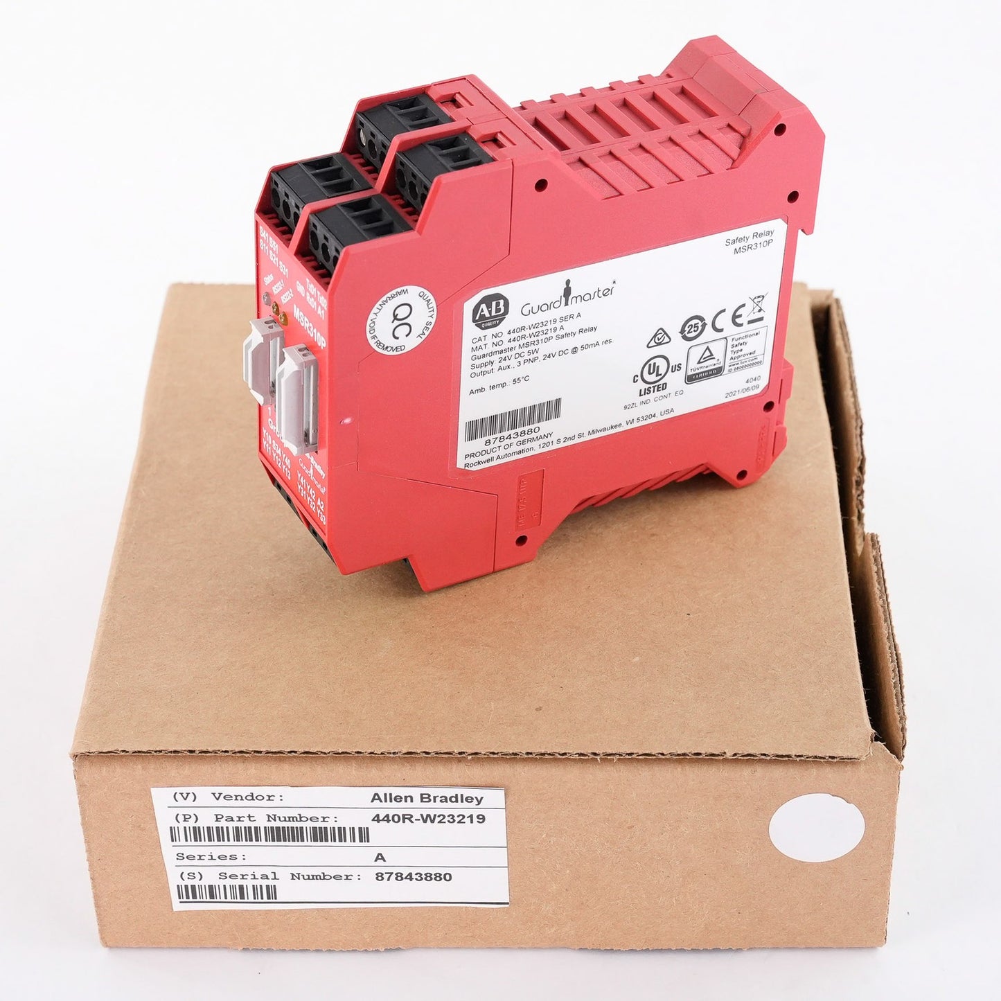 Allen Bradley 440R-W23219 Guardmaster MSR310P Safety Relay Without Original Box