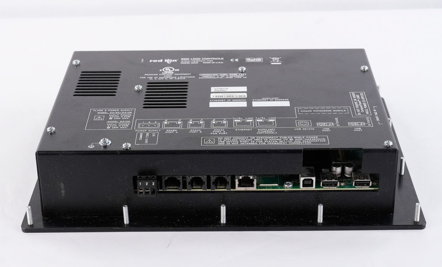 Red Lion Controls G310C210 G3 Series 10.4" HMI Operator Interface Display G310