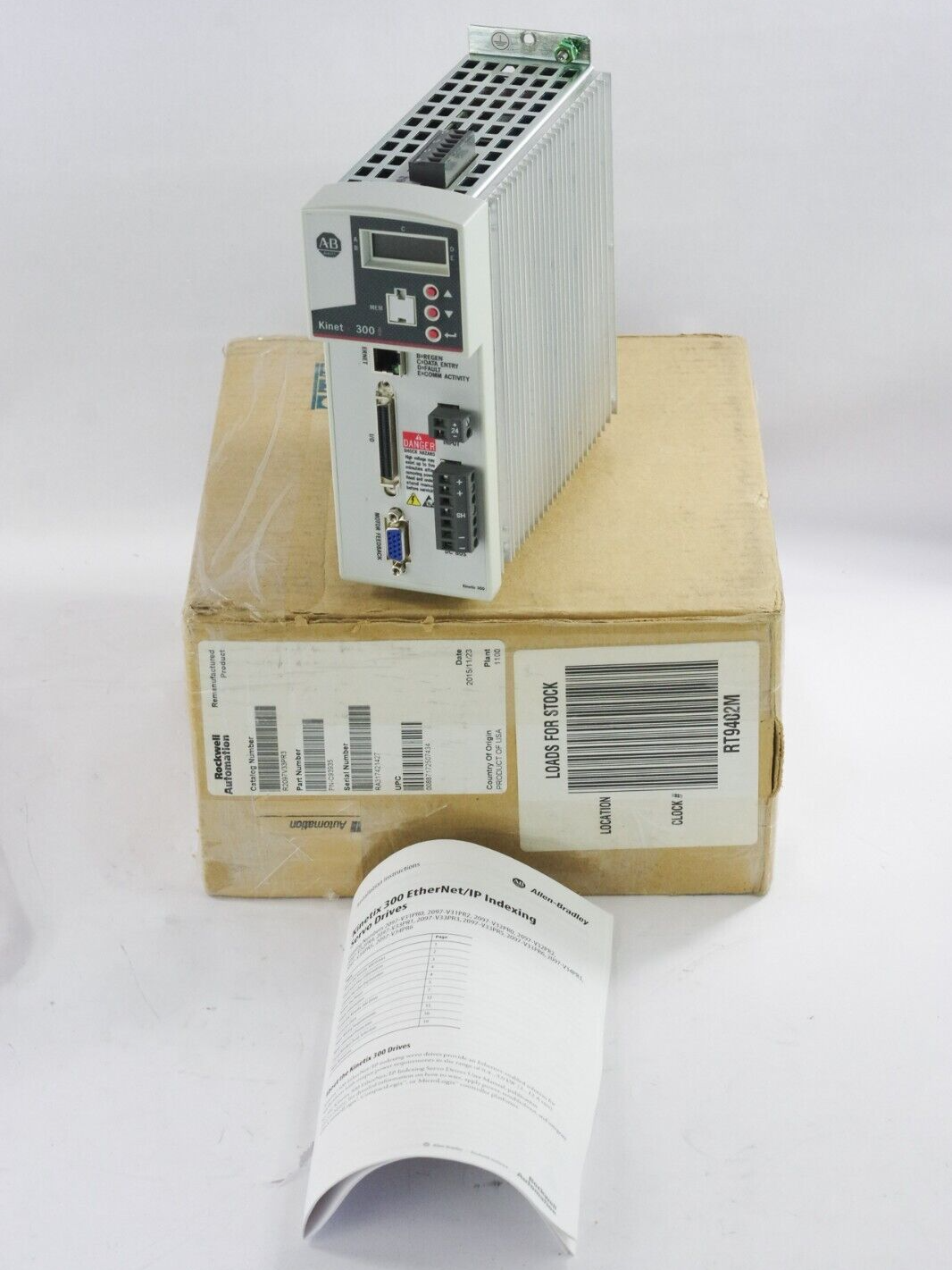 Allen Bradley Kinetix 300 2097-V33PR3 /A Servo Drive - AB Remanufactured Surplus