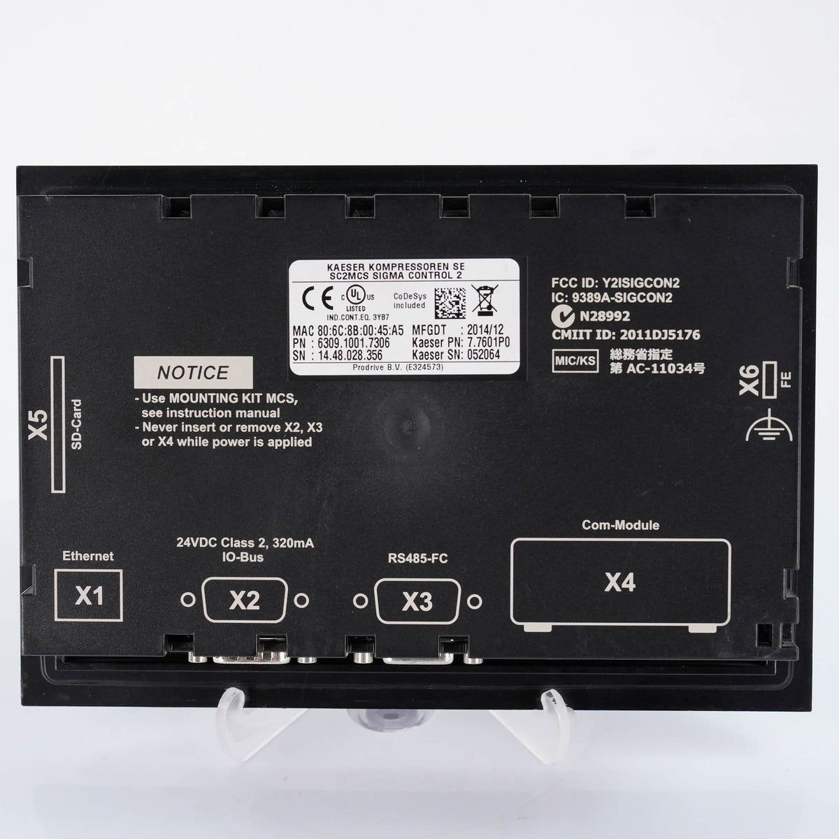 Kaeser 6309.1001.7306 Sigma Control 2 Controller PLC 630910017306 7.7601P0