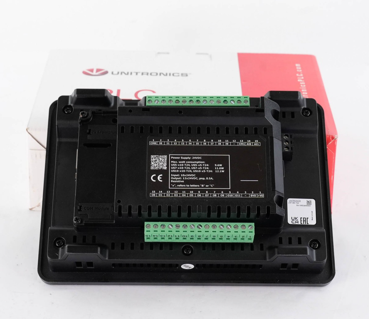 Unitronics US7-B5-T24 UniStream 7" HMI PLC 24VDC 10 Digital 2 Analog