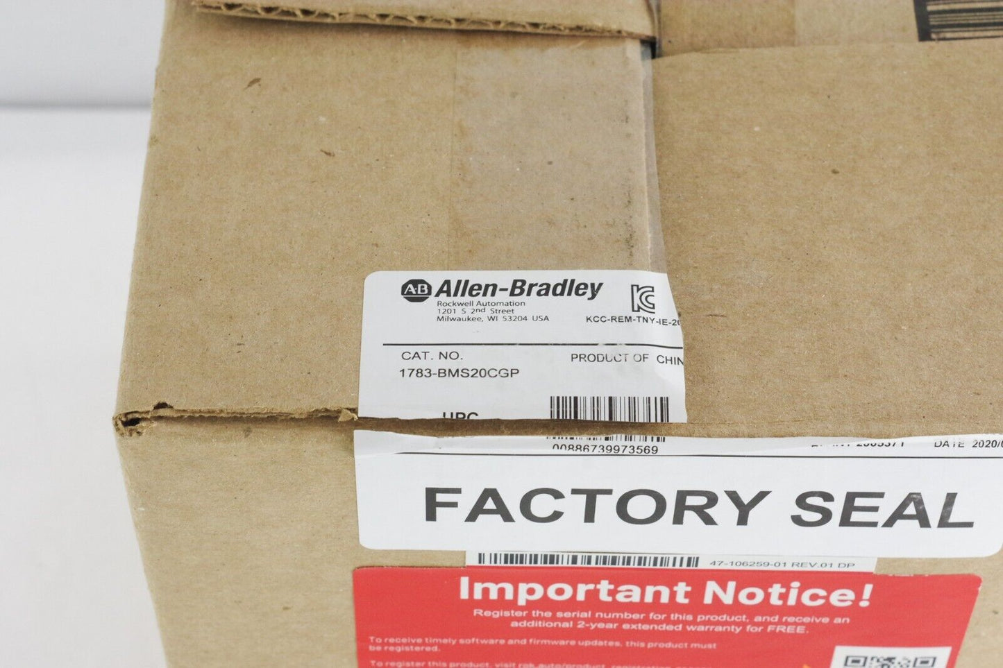 Allen Bradley 1783-BMS20CGP Stratix 5700 20-Port Managed Switch - Open Box