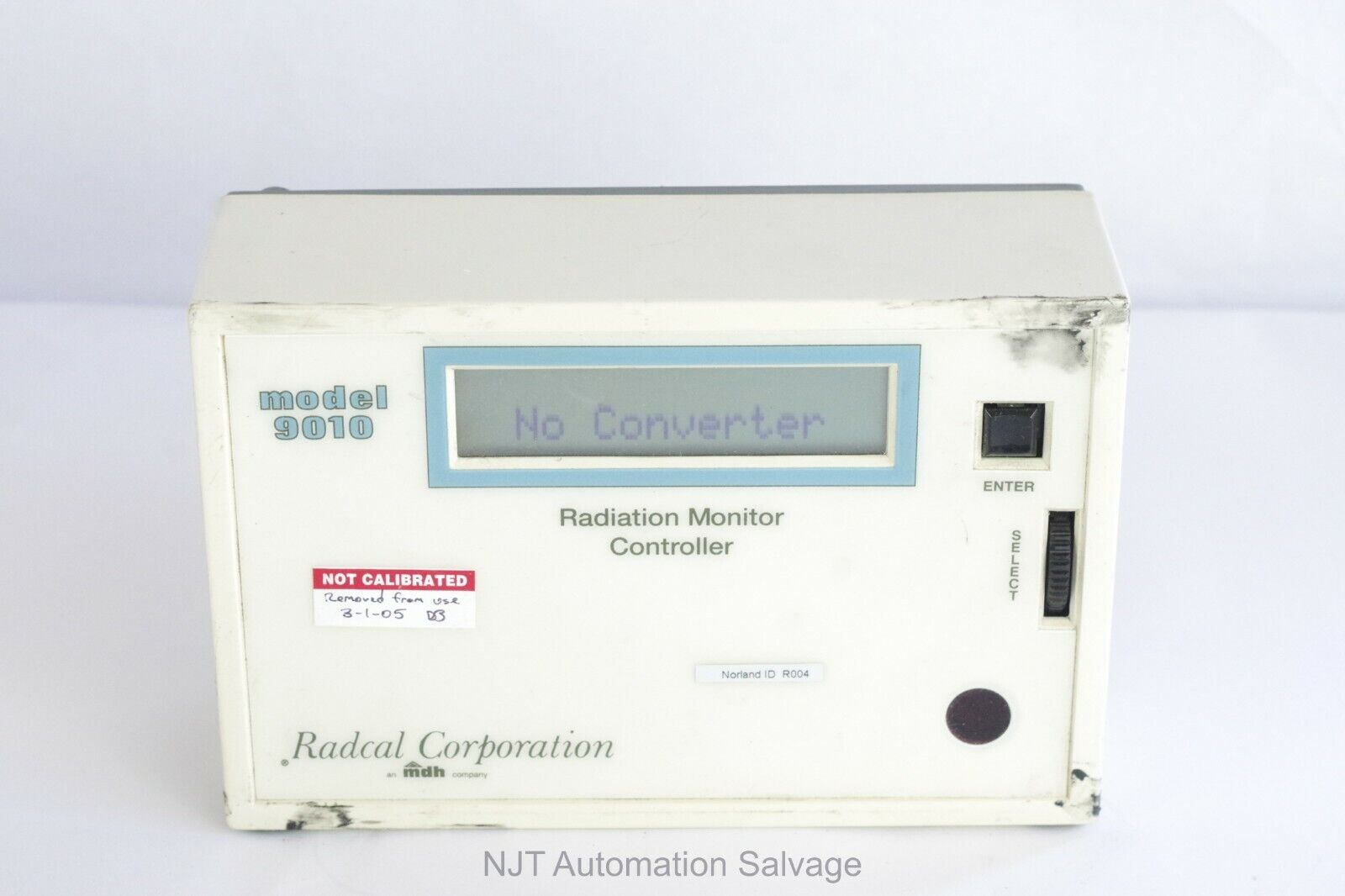RADCAL RADIATION MONITOR Model 9010 CONTROLLER – NJT Automation