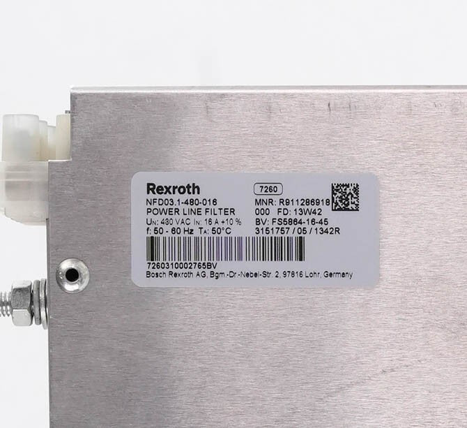 Bosch Rexroth NFD03.1-480-016 Mains Filter 480V 16A 3-Phase NFD031480016 50/60Hz