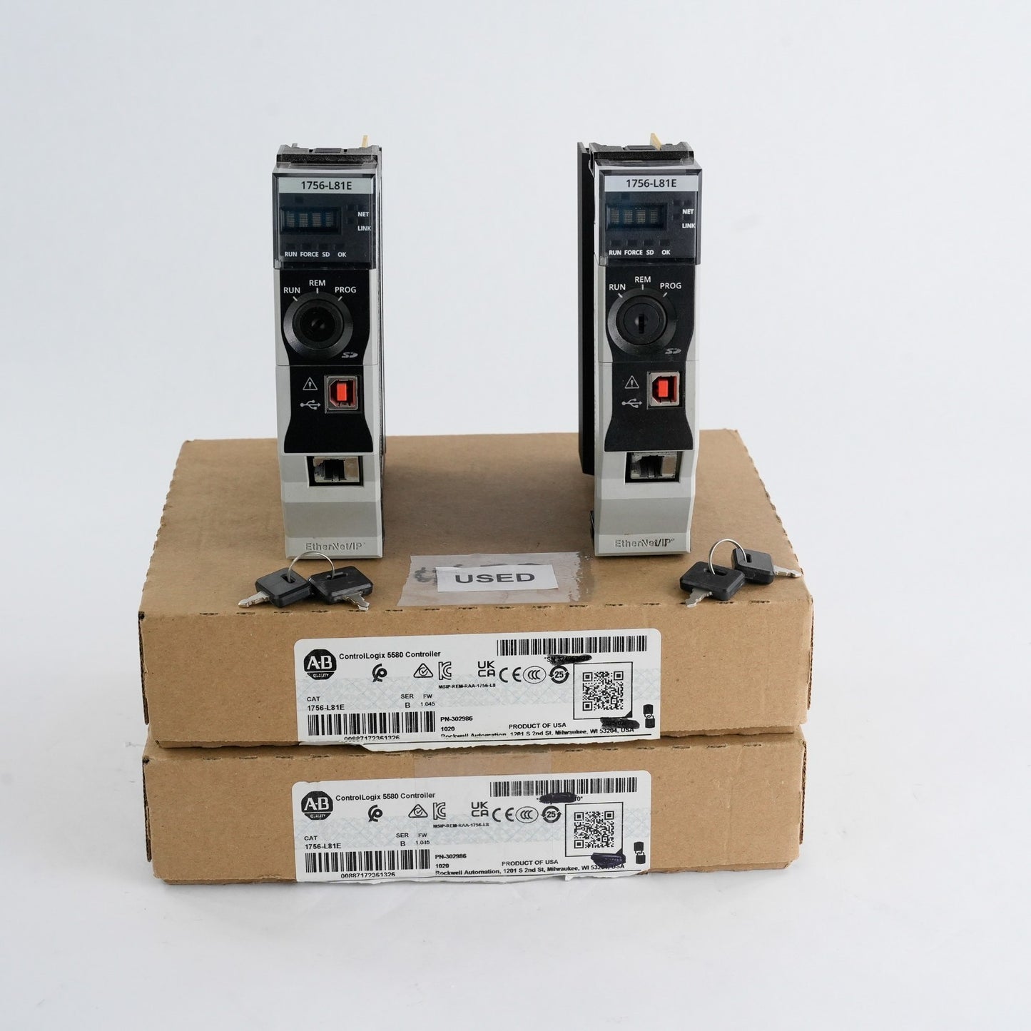 Allen Bradley 1756-L81E /B ControlLogix 5580 Processor ENet/USB 2021 Used