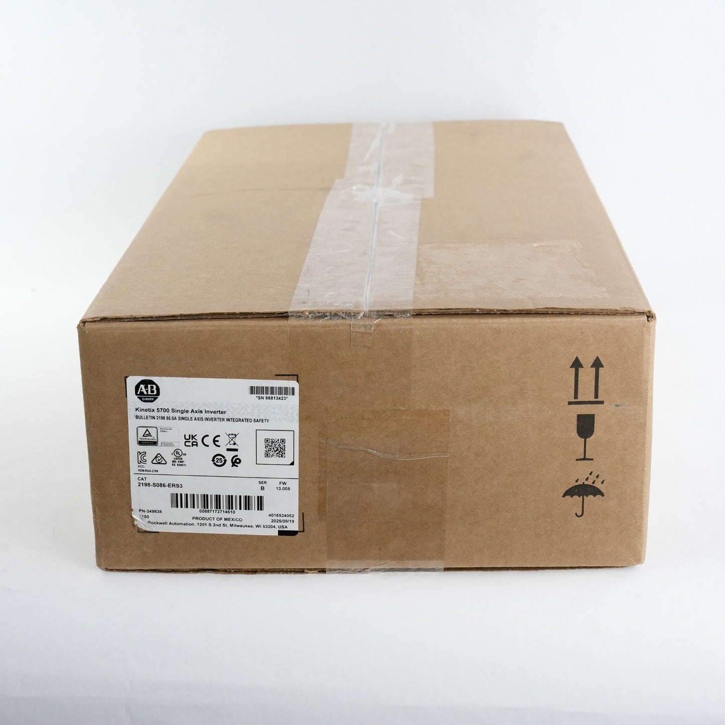 Allen Bradley 2198-S086-ERS3 /B Kinetix 5700 Single Axis Inverter Sealed Surplus