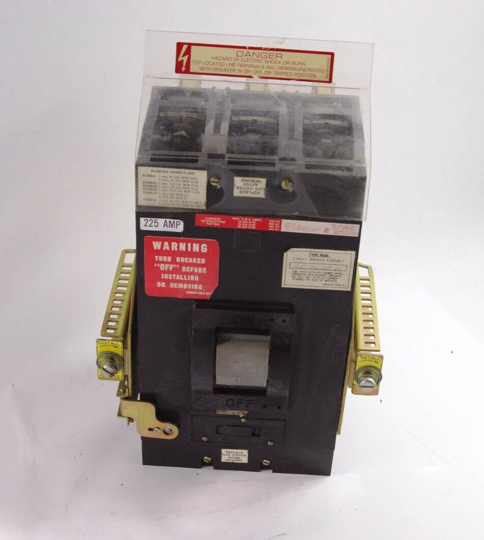 Square D Circuit Breaker  MEH36225AL / LHL36225 Type MCDO A80239-552-01